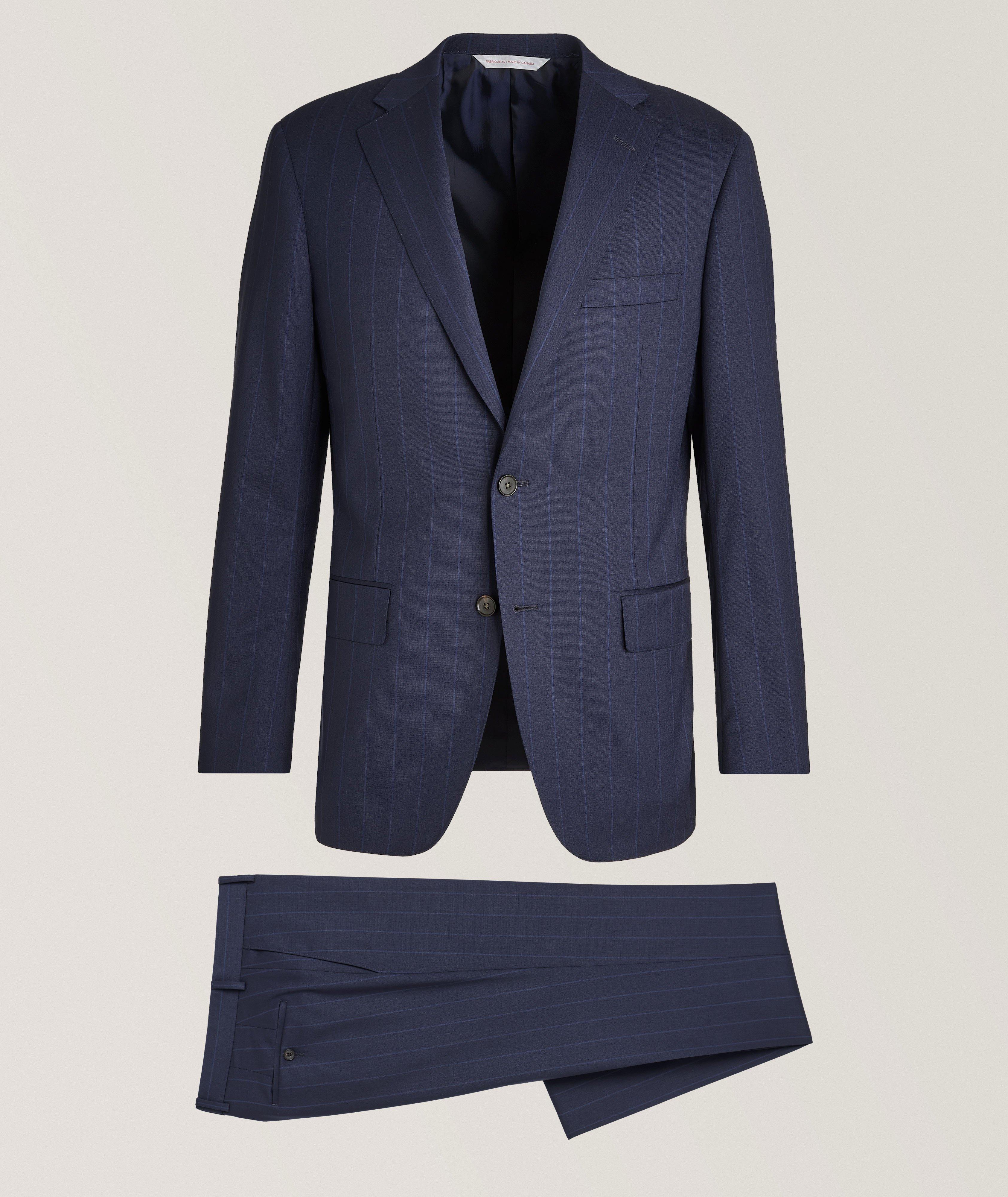 Cosmo Stripe Stretch-Wool Suit image 0