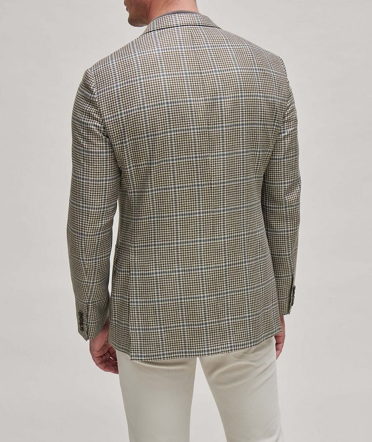 Cosmo Houndstooth Linen, Wool & Silk Sport Jacket image 2