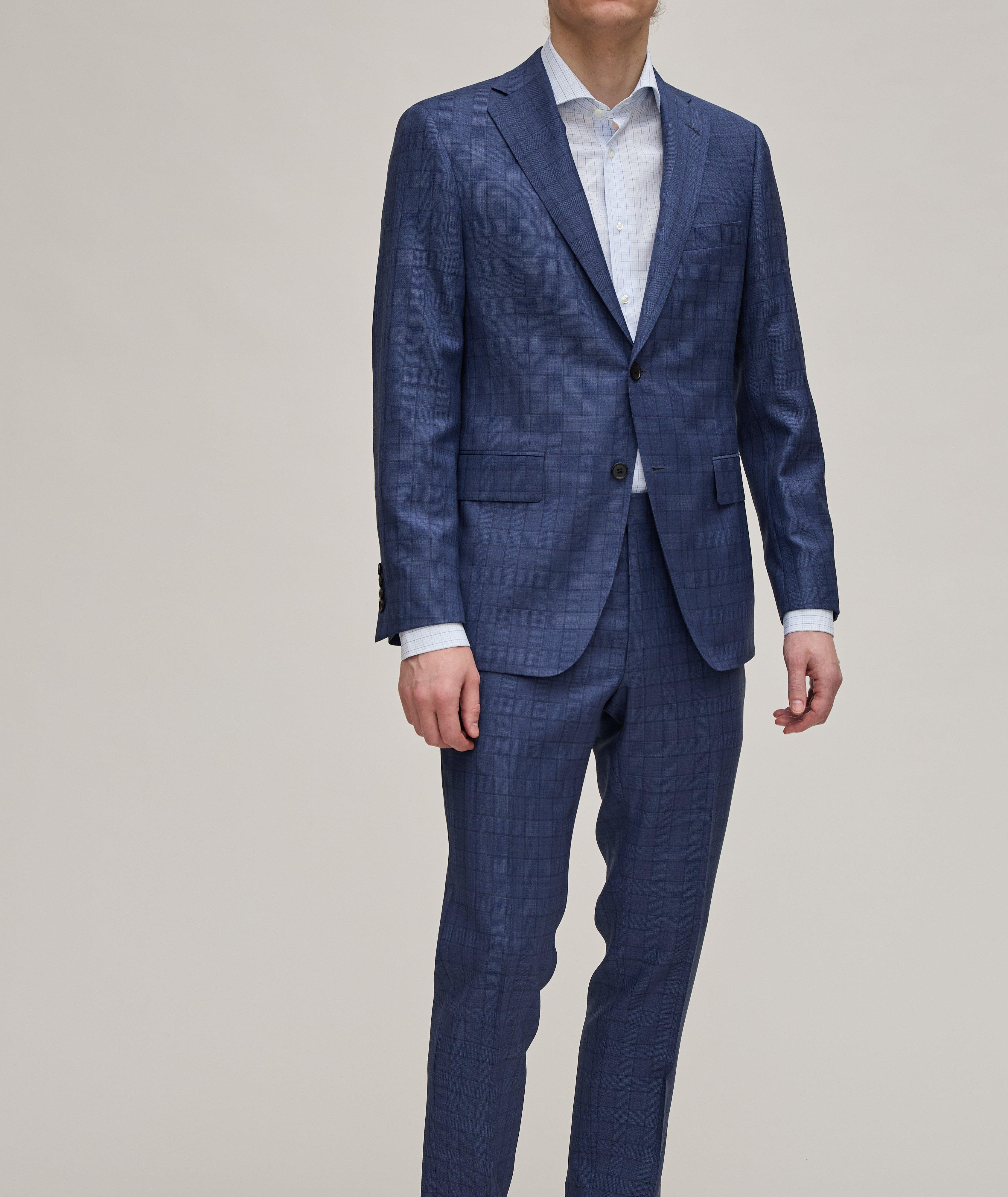 Plaid Super 100's Wool Suit image 1