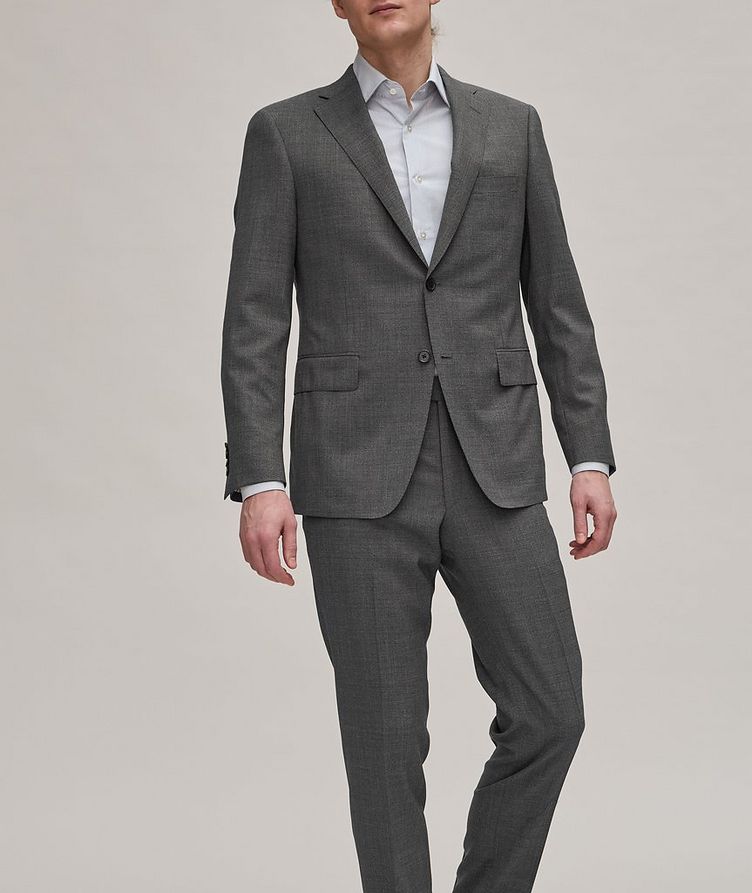 Micro Houndstooth Sustainable Wool Suit image 1