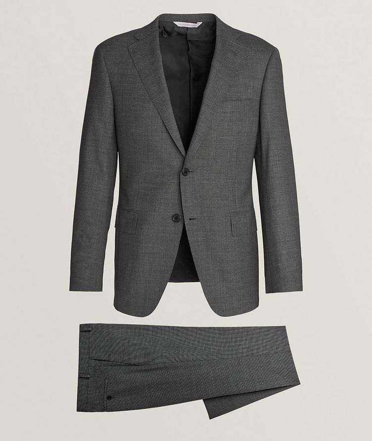 Micro Houndstooth Sustainable Wool Suit image 0