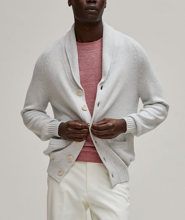 Cotton Shawl Collar Cardigan image 1