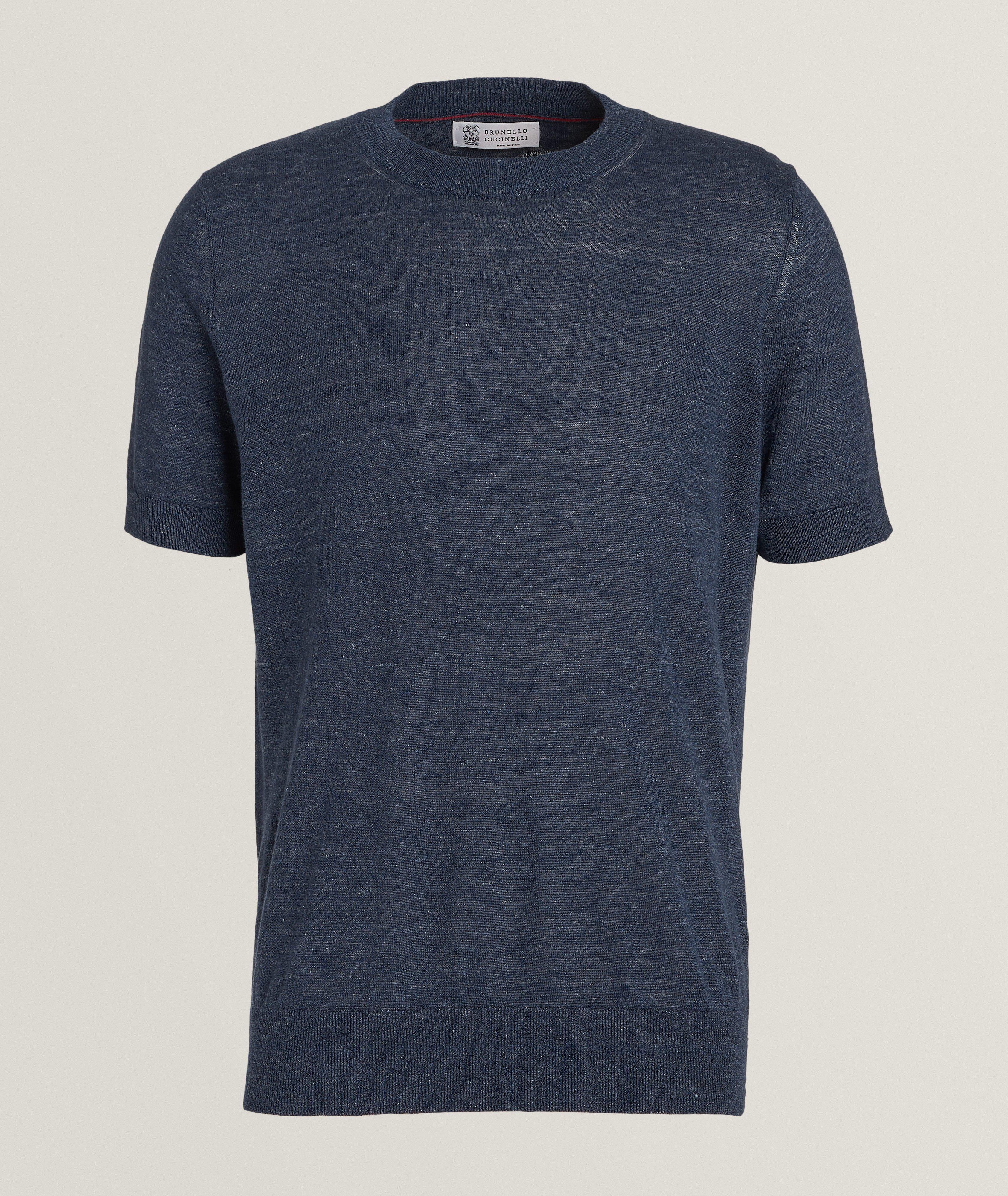 Mélange Linen-Cotton T-Shirt image 0