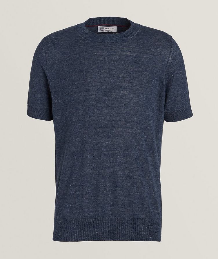 T-shirt en lin et en coton image 0