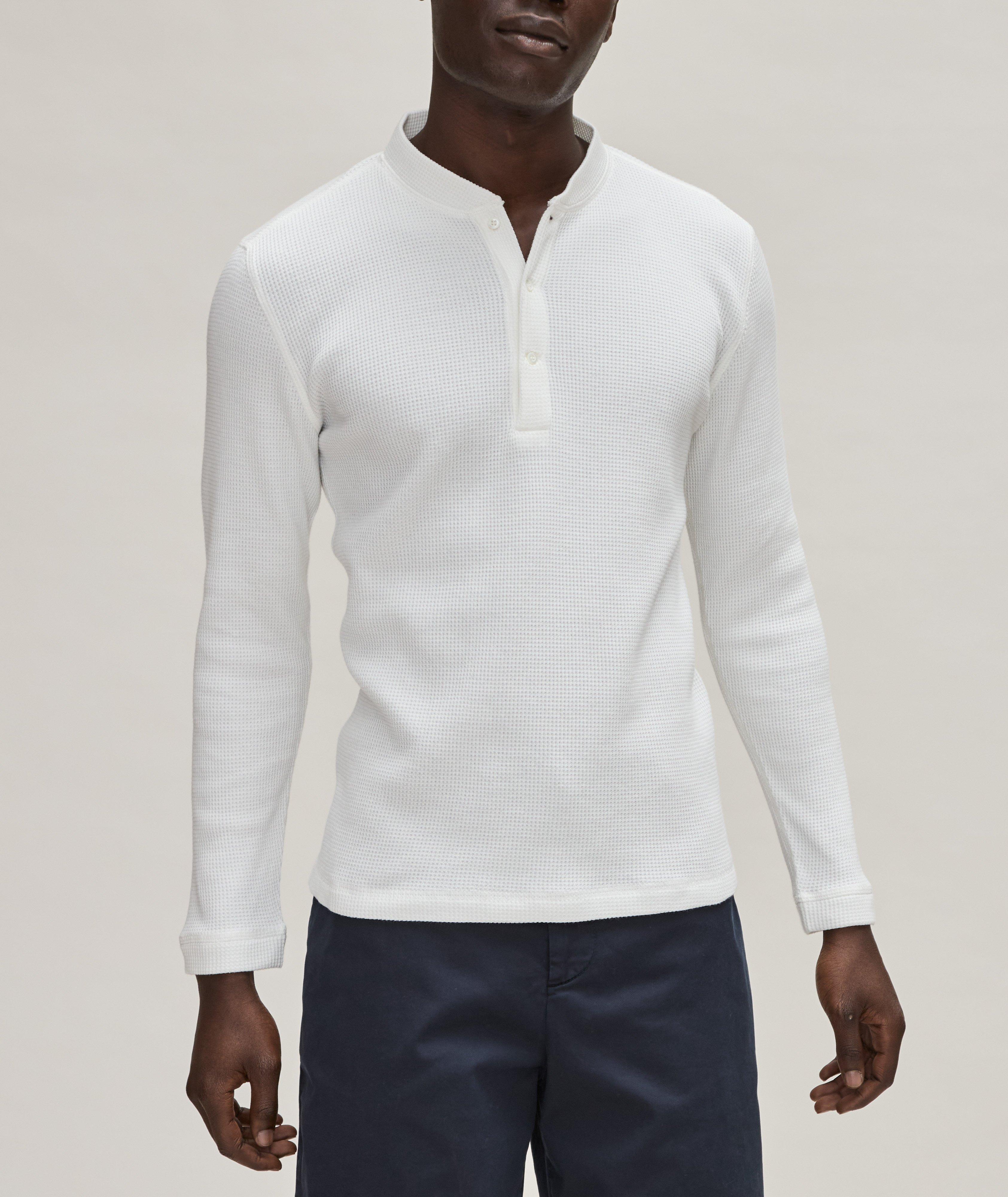 Textured Cotton Henley image 1