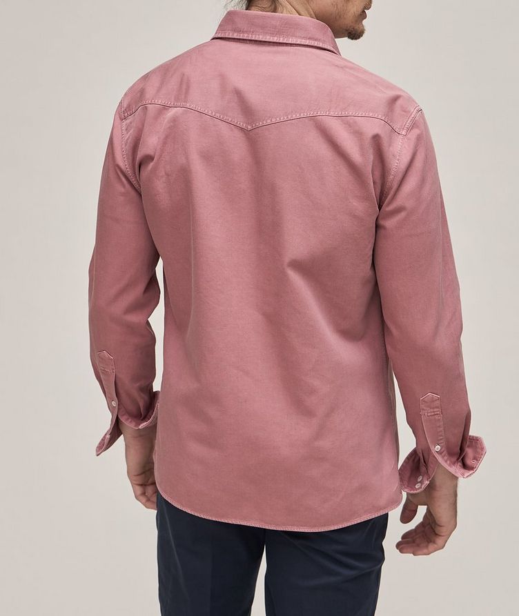 Garment-Dyed Western Denim Shirt image 2