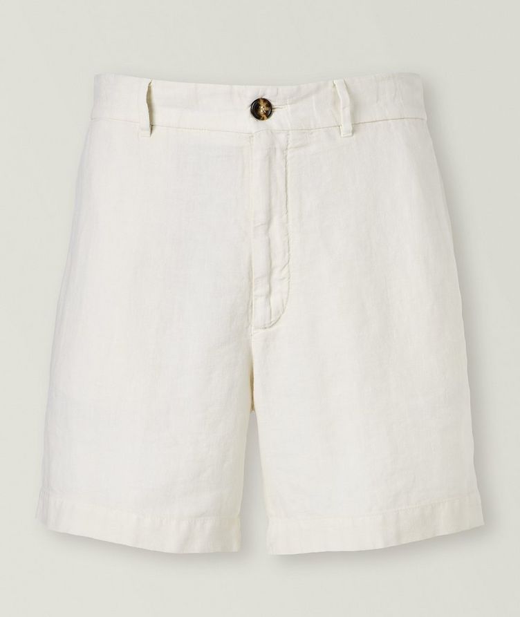 Textured Linen Shorts image 0