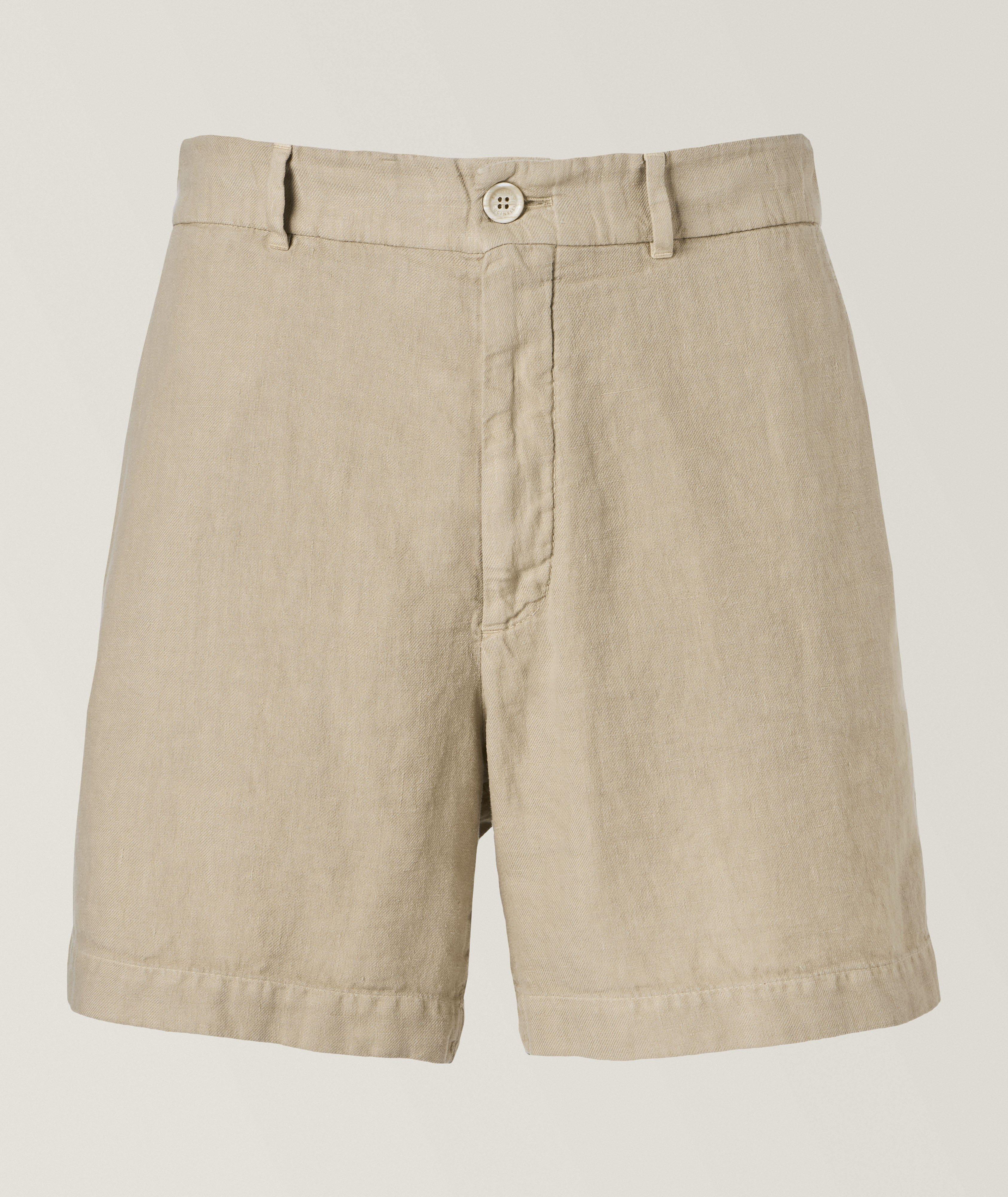 Textured Linen Shorts image 0