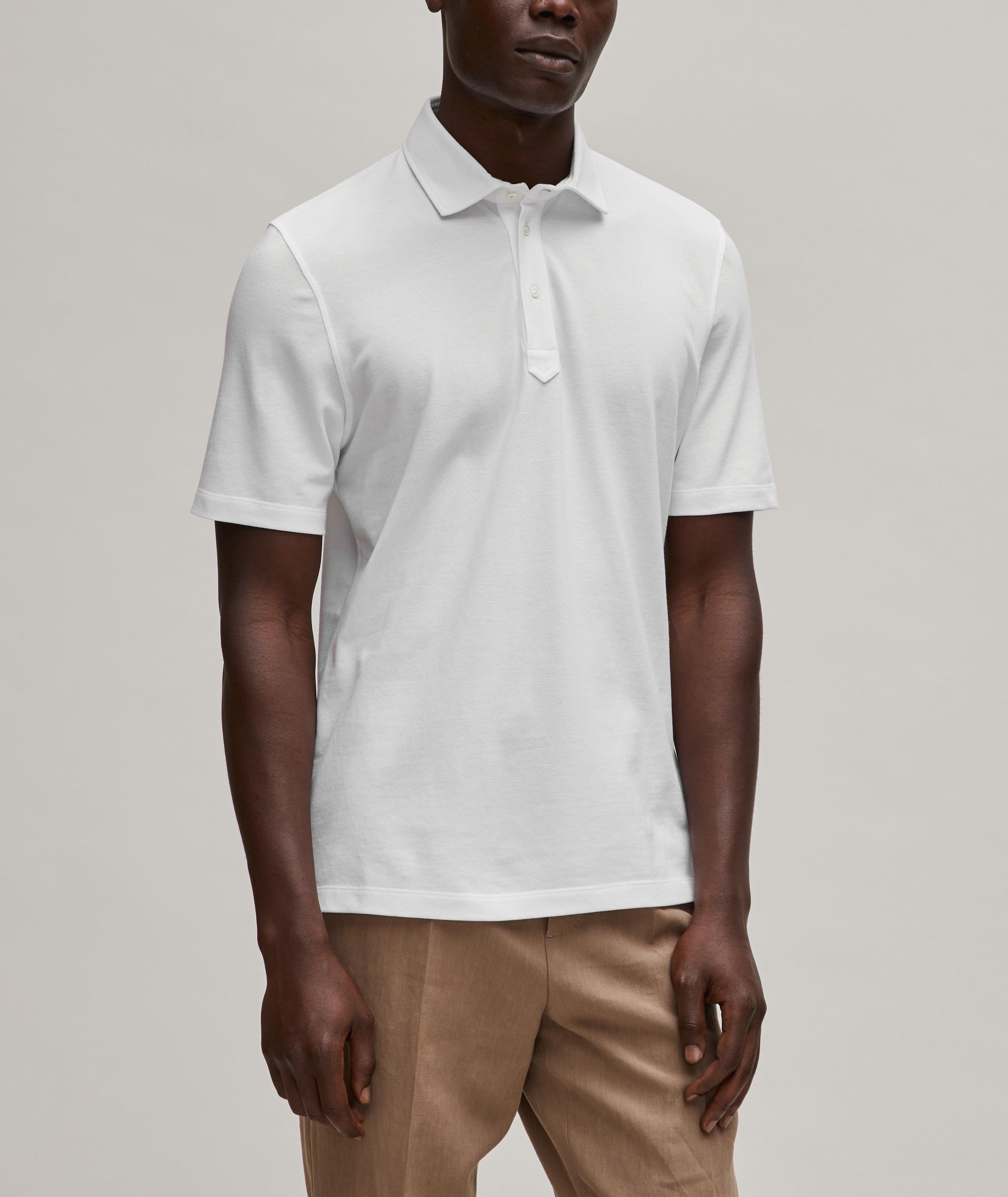 Regular Fit Cotton Piqué Polo image 1