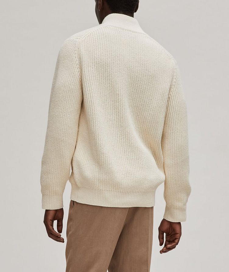 Ribbed Knit Cotton Sweater image 2