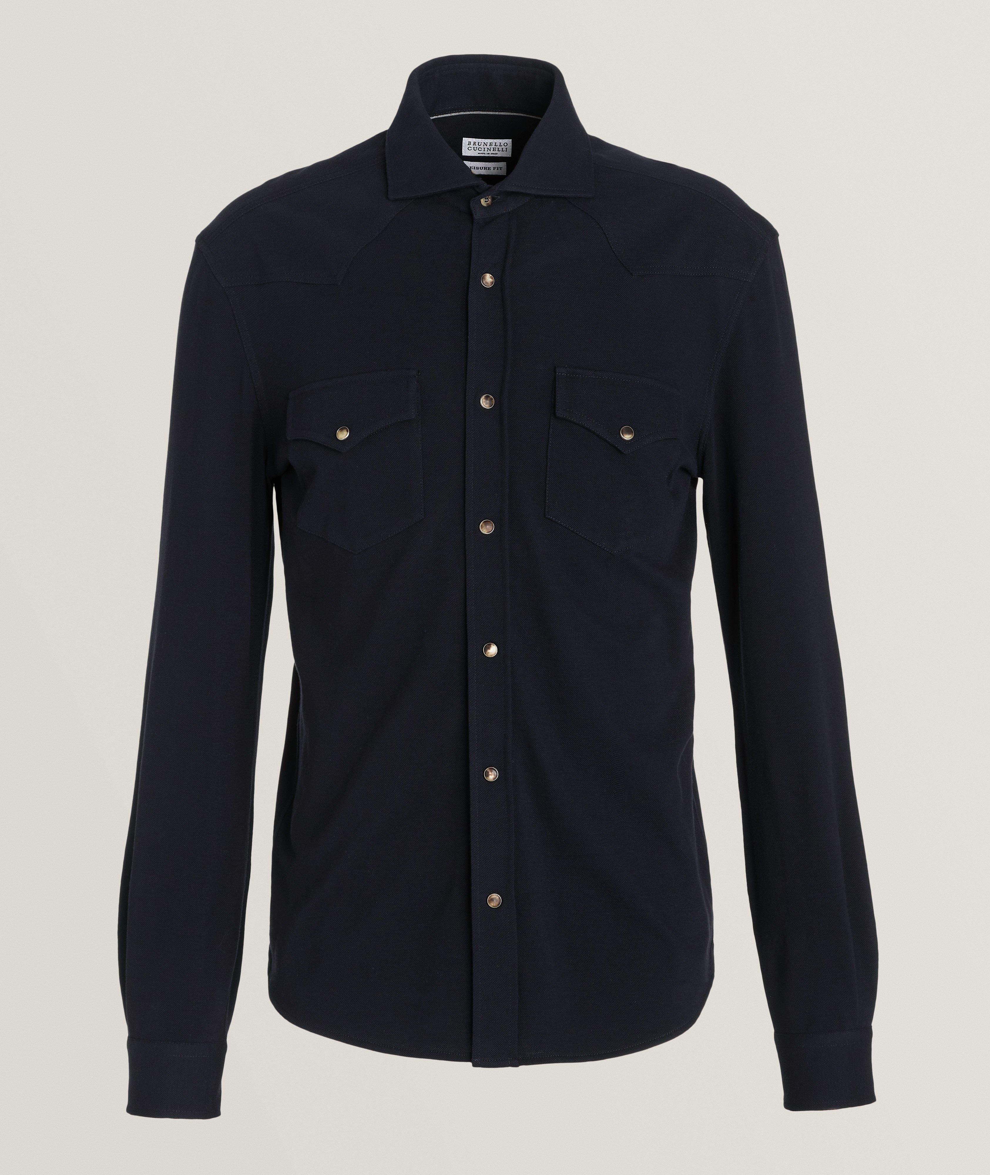 Eleventy Corduroy Western Shirt, Sport Shirts