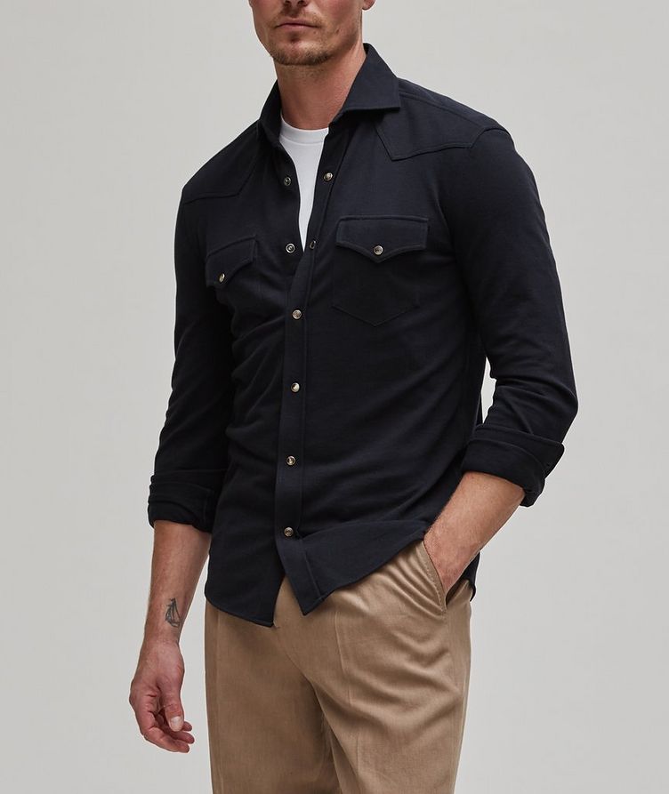 Western Cotton Leisure Fit Overshirt image 1