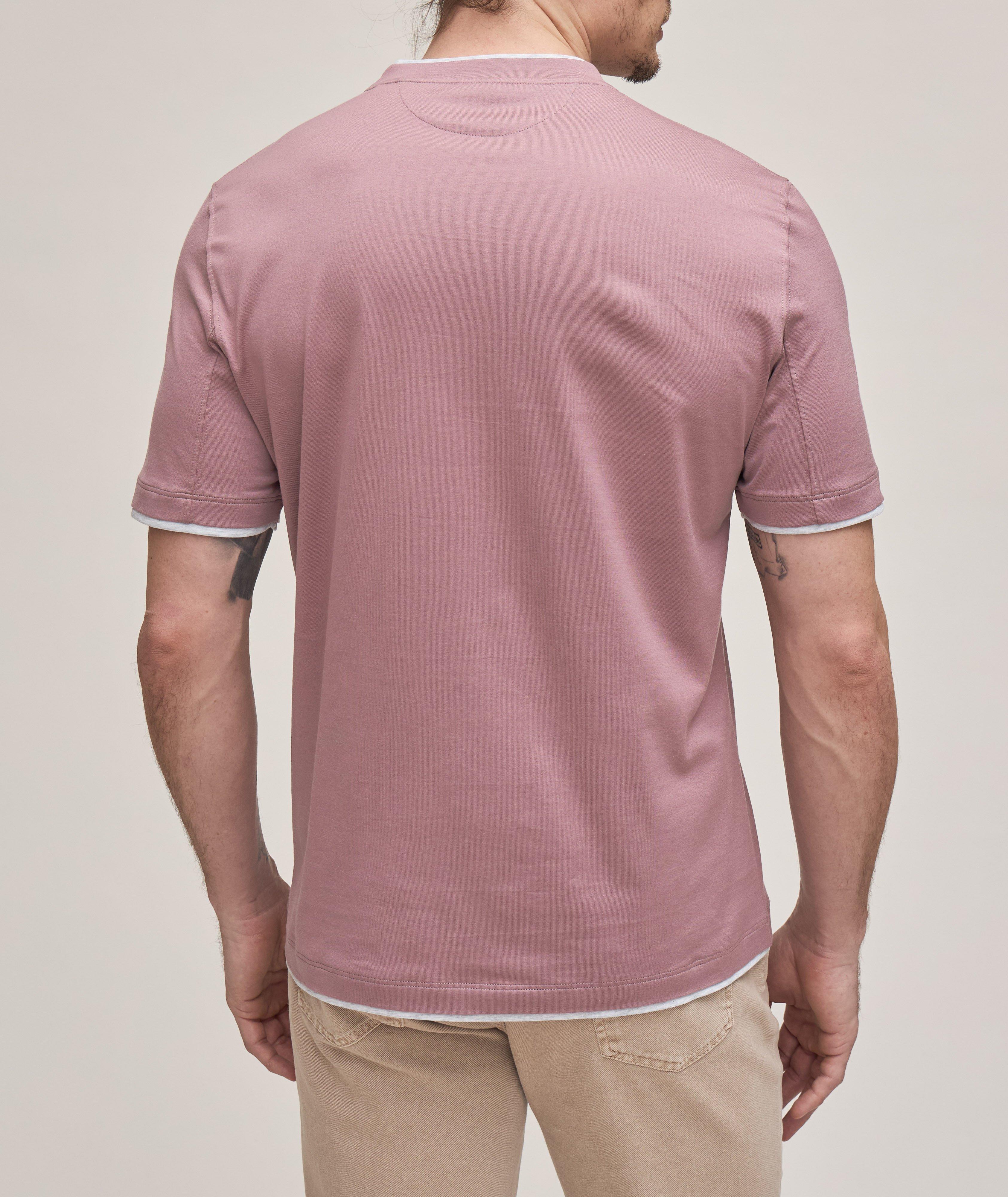 T-shirt en coton à détail contrastant image 2