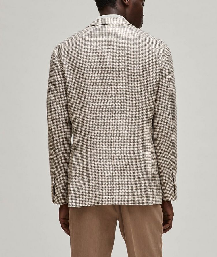 Houndstooth Linen, Wool & Silk Sport Jacket image 2