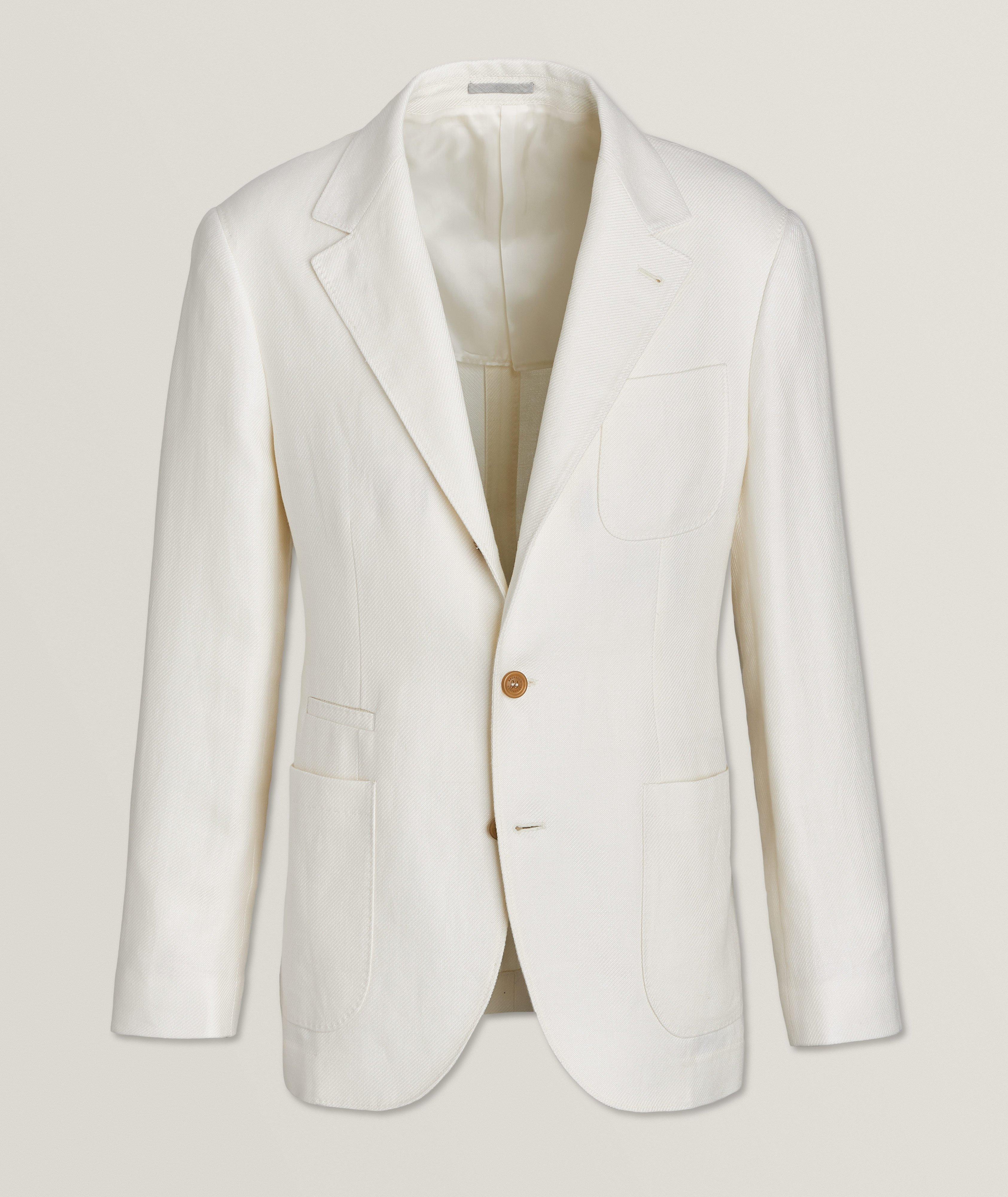 Twill Linen, Wool & Silk Sport Jacket image 0