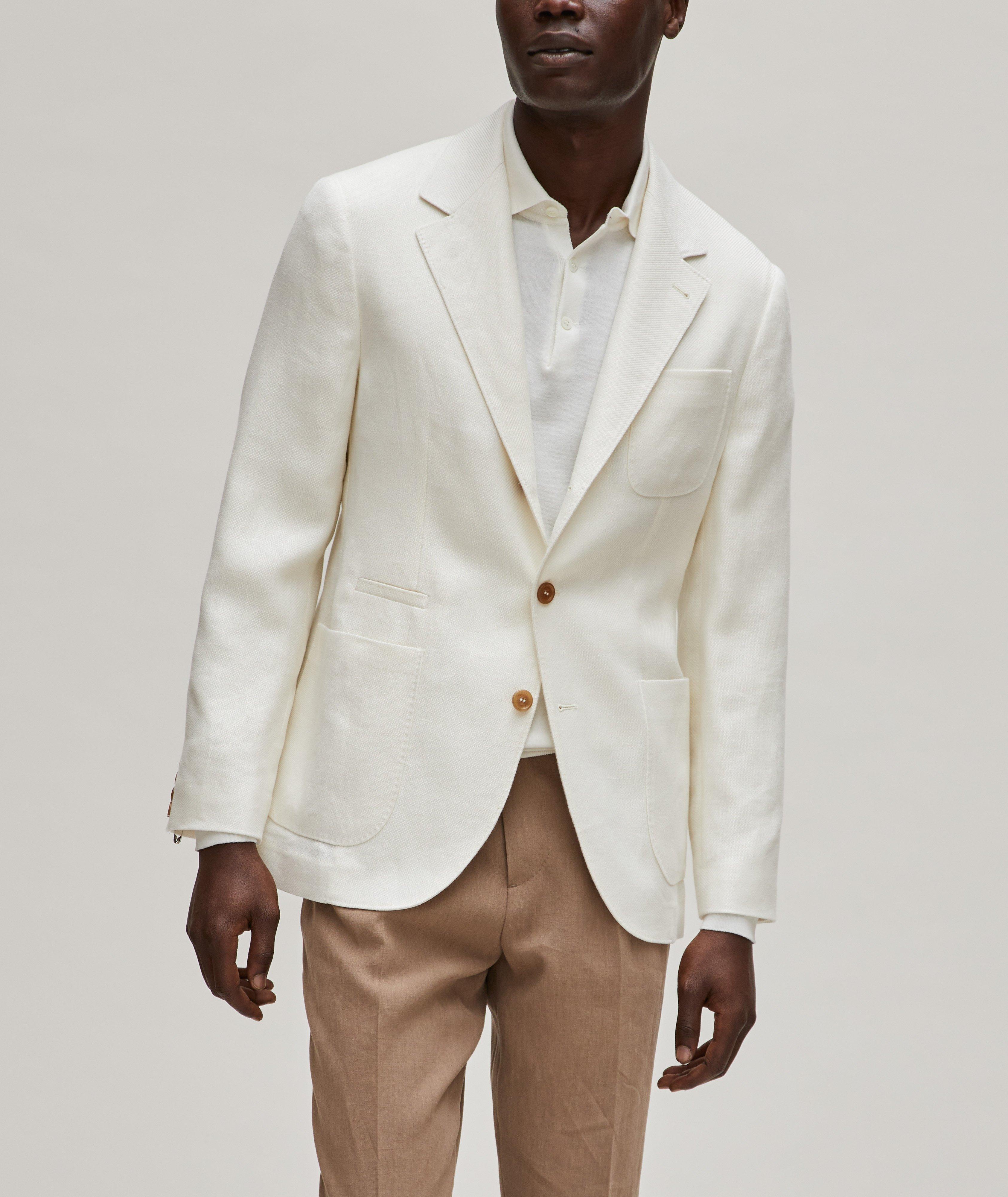 Twill Linen, Wool & Silk Sport Jacket image 1