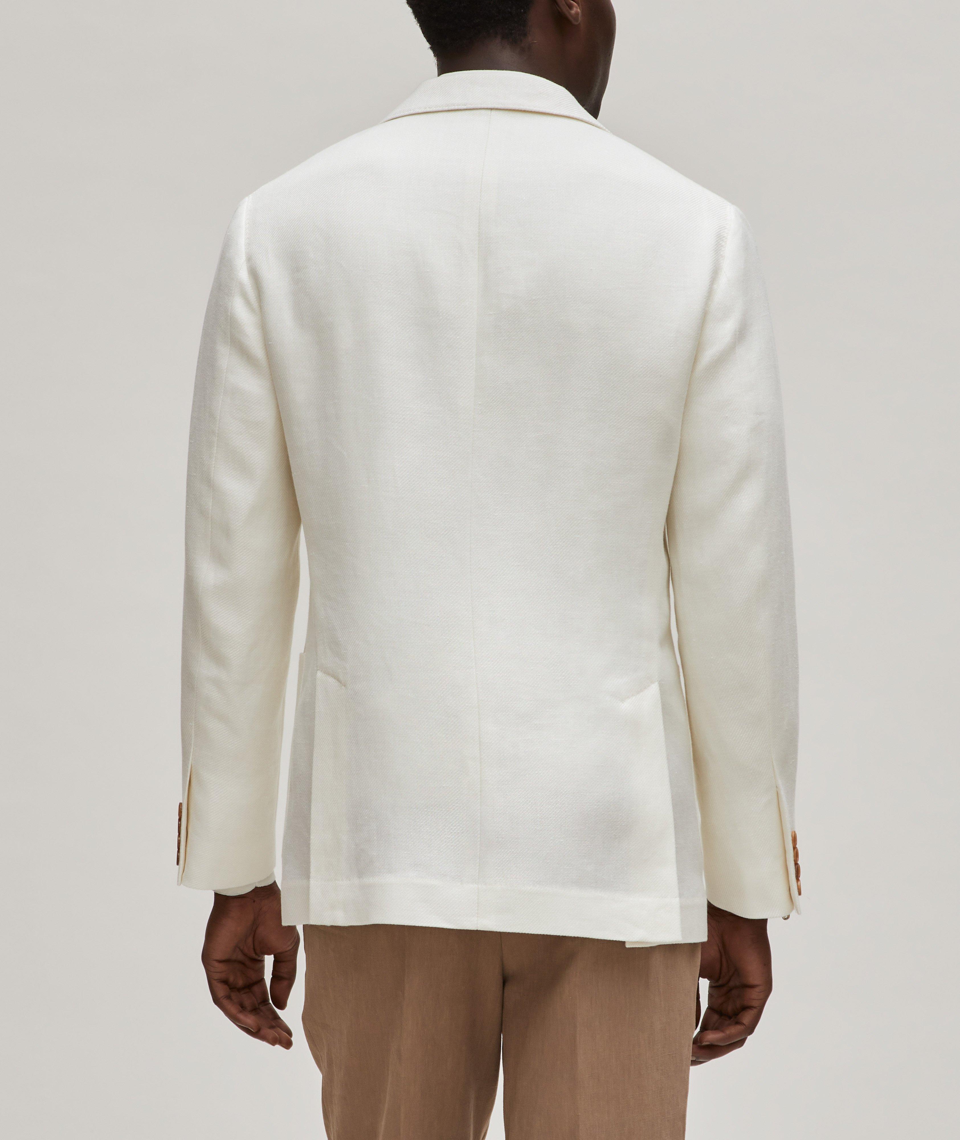 Brunello Cucinelli Twill Linen, Wool & Silk Sport Jacket