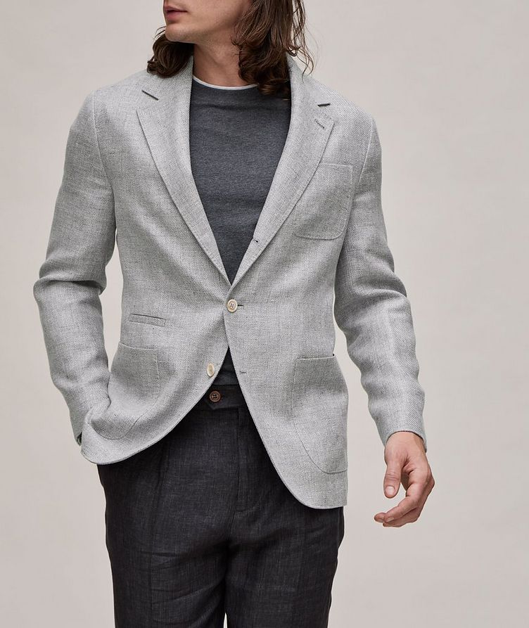 Twill Linen, Wool & Silk Sport Jacket image 1