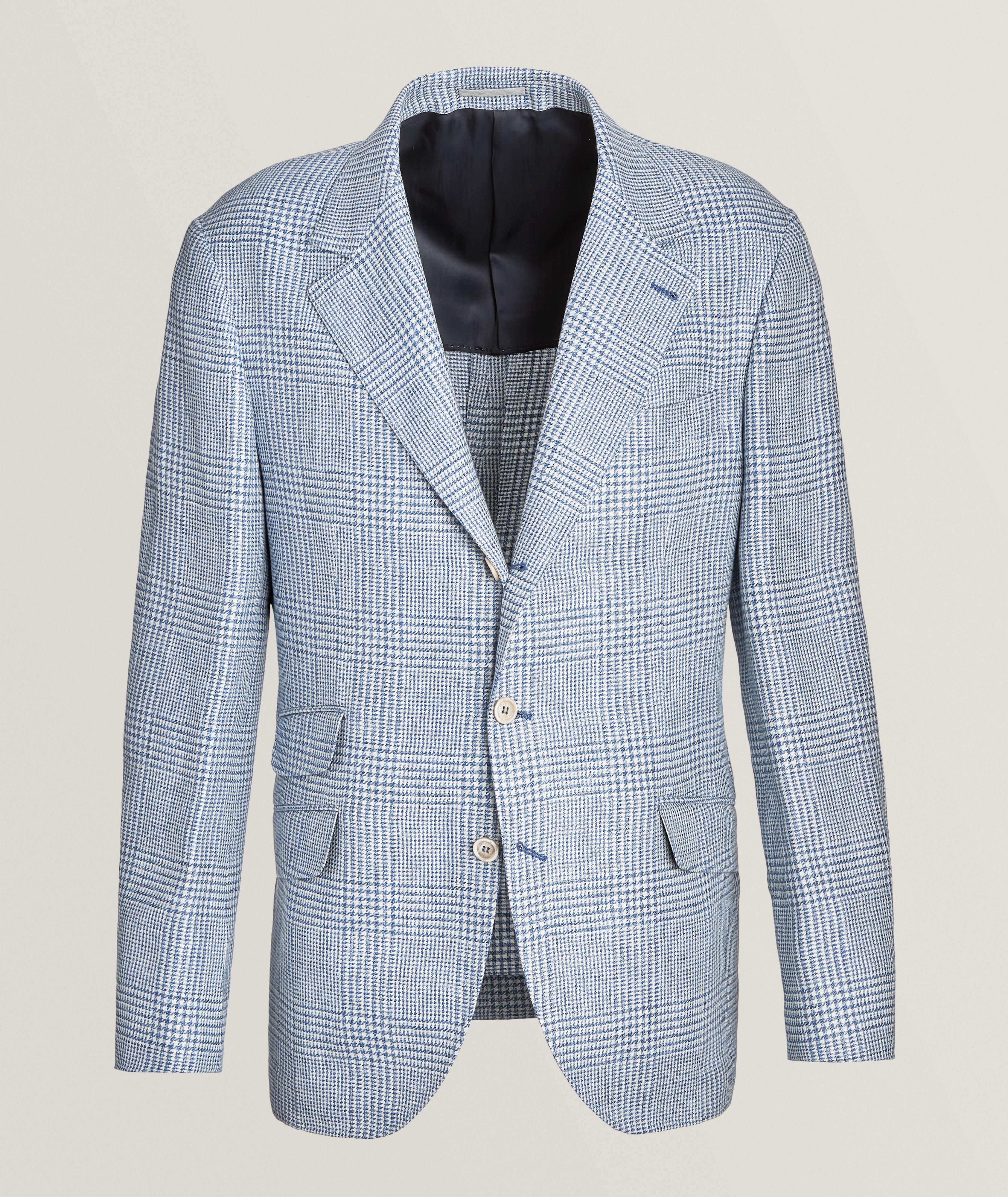 Glen Check Cavallo Linen, Wool & Silk Sport Jacket image 0