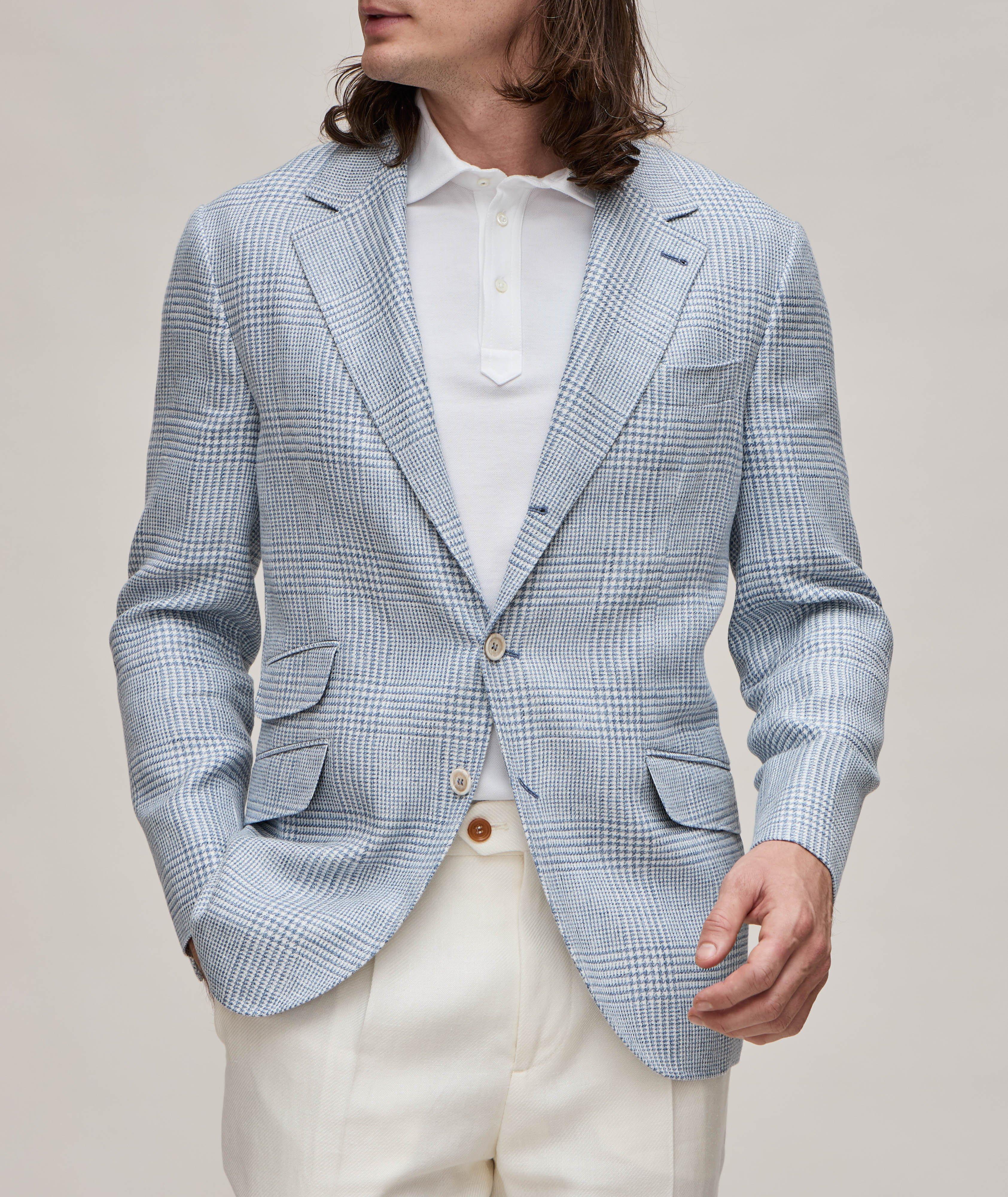 Glen Check Cavallo Linen, Wool & Silk Sport Jacket image 1