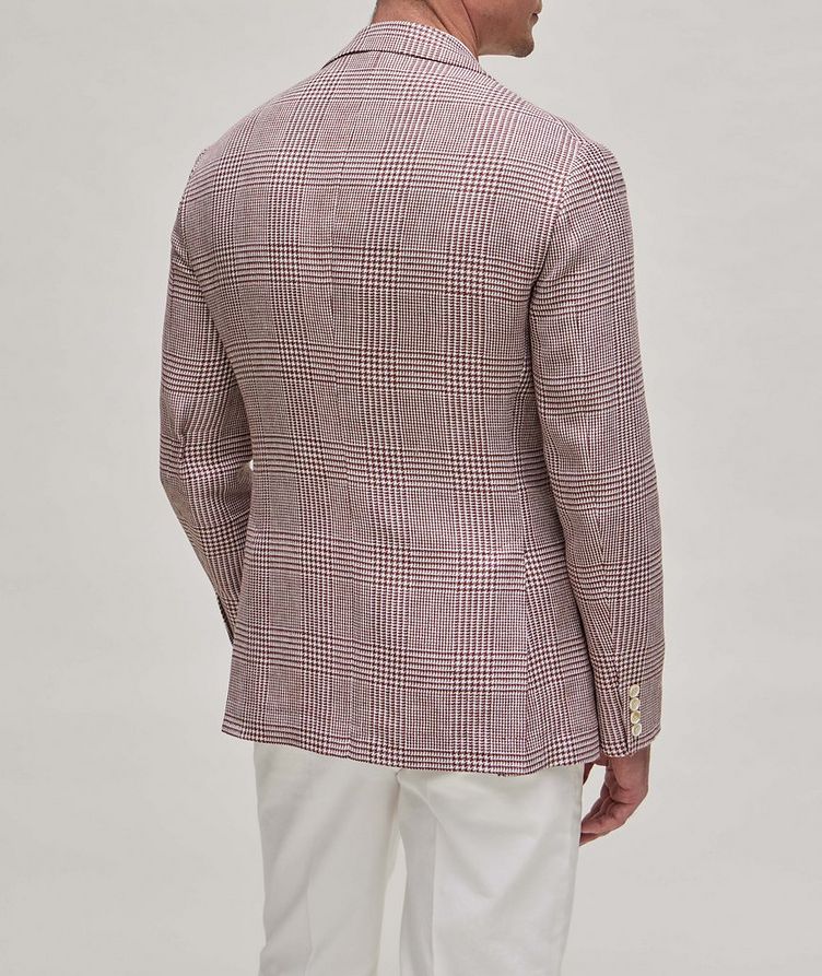 Prince of Wales Linen, Wool & Silk Cavallo-Style Jacket image 2