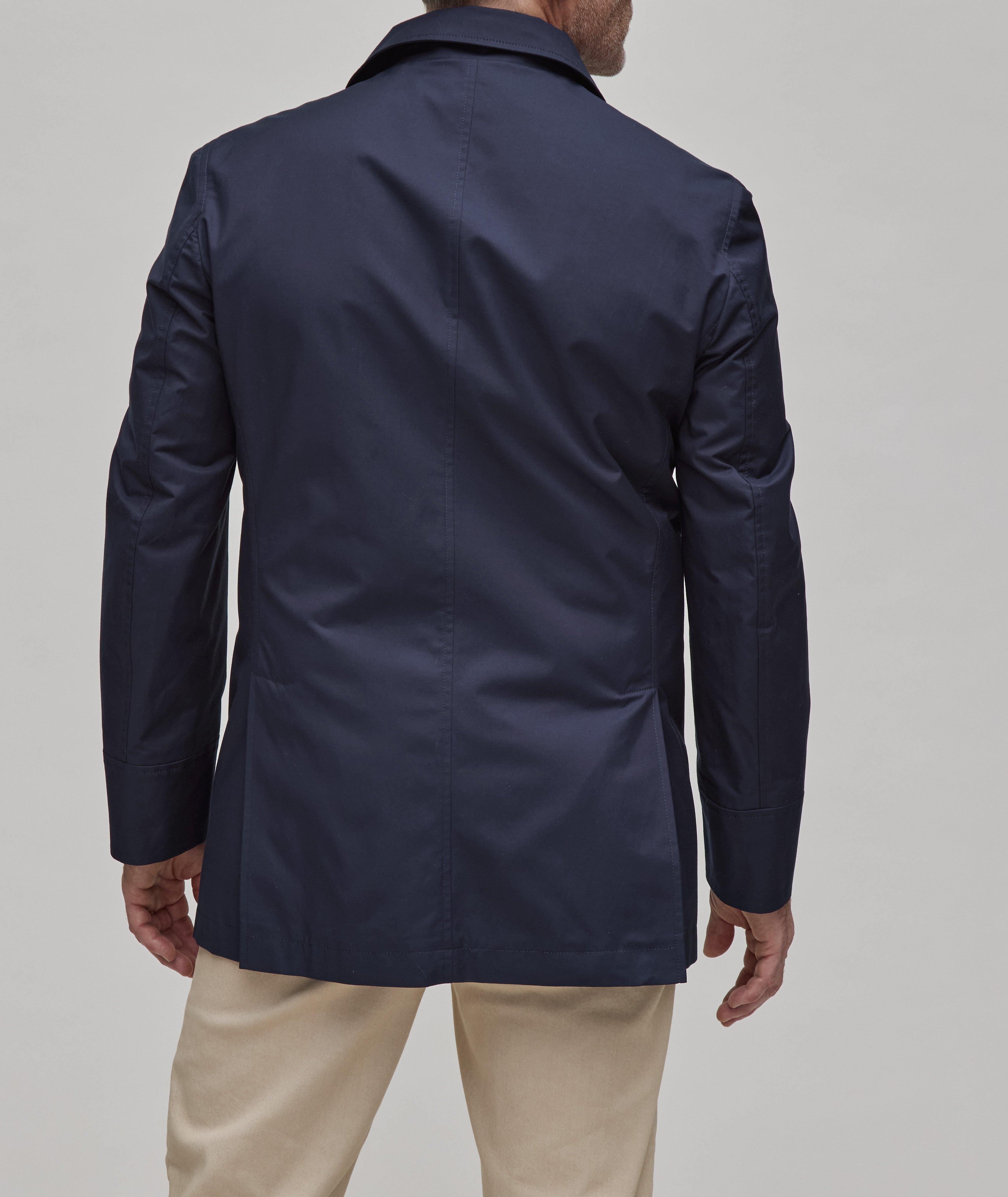 Cotton-Blend Double-Breasted Coat image 2