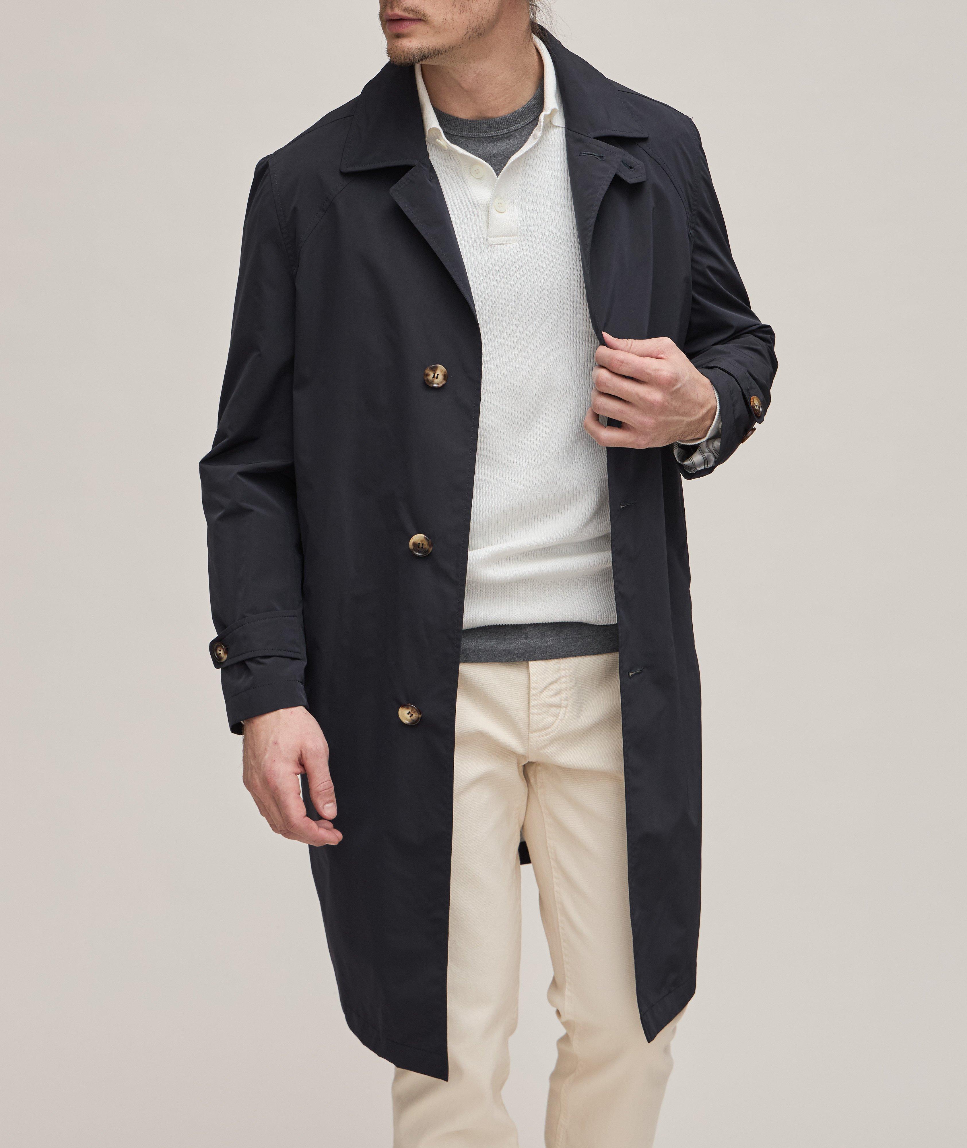 Water-Resistant Micro Fiber Trench Coat image 1