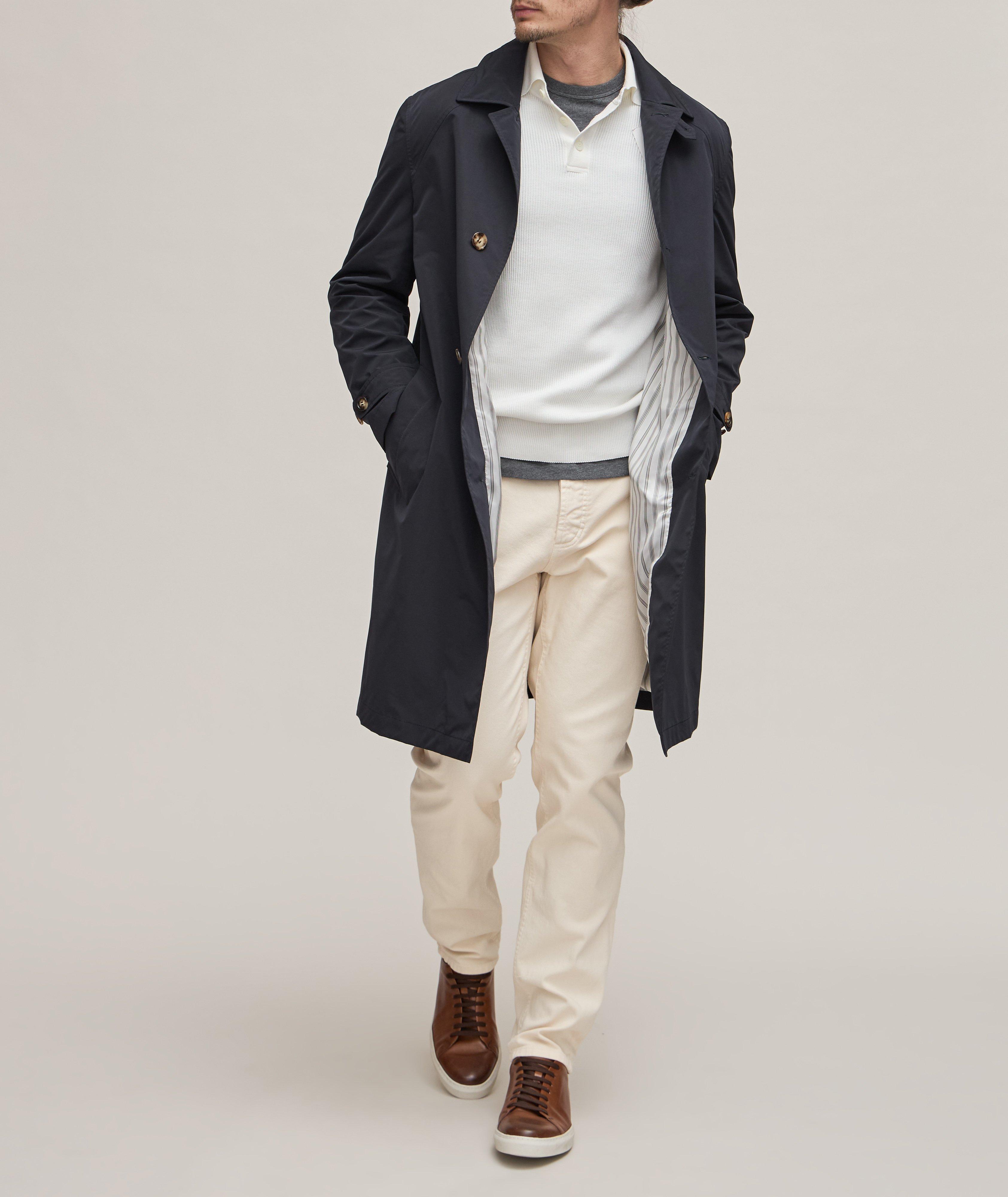 Water-Resistant Micro Fiber Trench Coat image 3