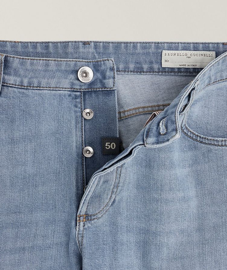 Five-Pocket Stretch-Cotton Traditional Fit Jeans image 1