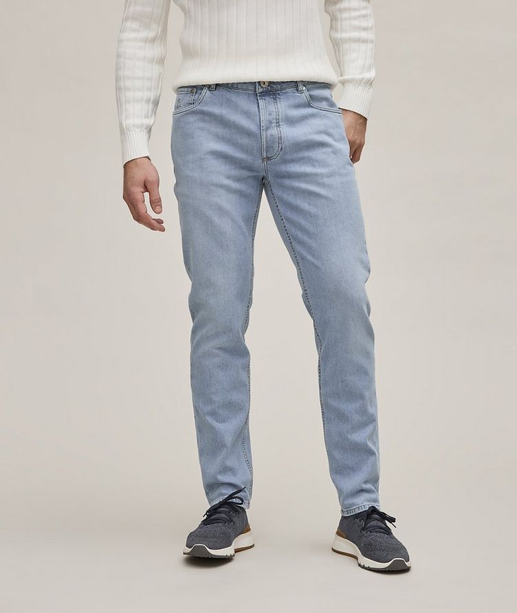 Five-Pocket Stretch-Cotton Traditional Fit Jeans image 2
