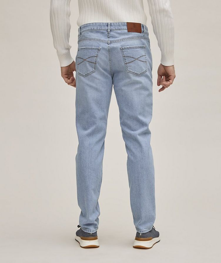 Five-Pocket Stretch-Cotton Traditional Fit Jeans image 3
