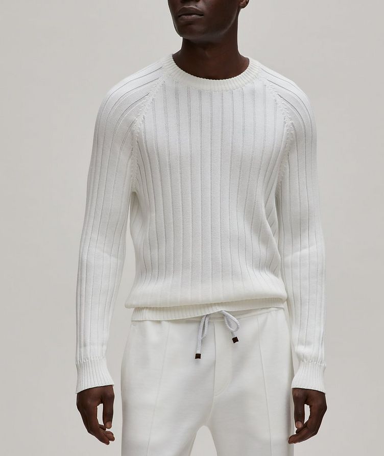 Ribbed Cotton Sweater image 1