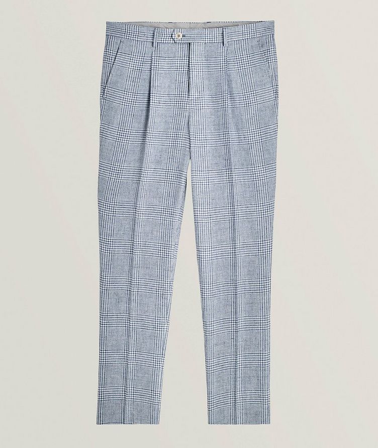 Houndstooth Single-Pleat Wool-Blend Trousers image 0