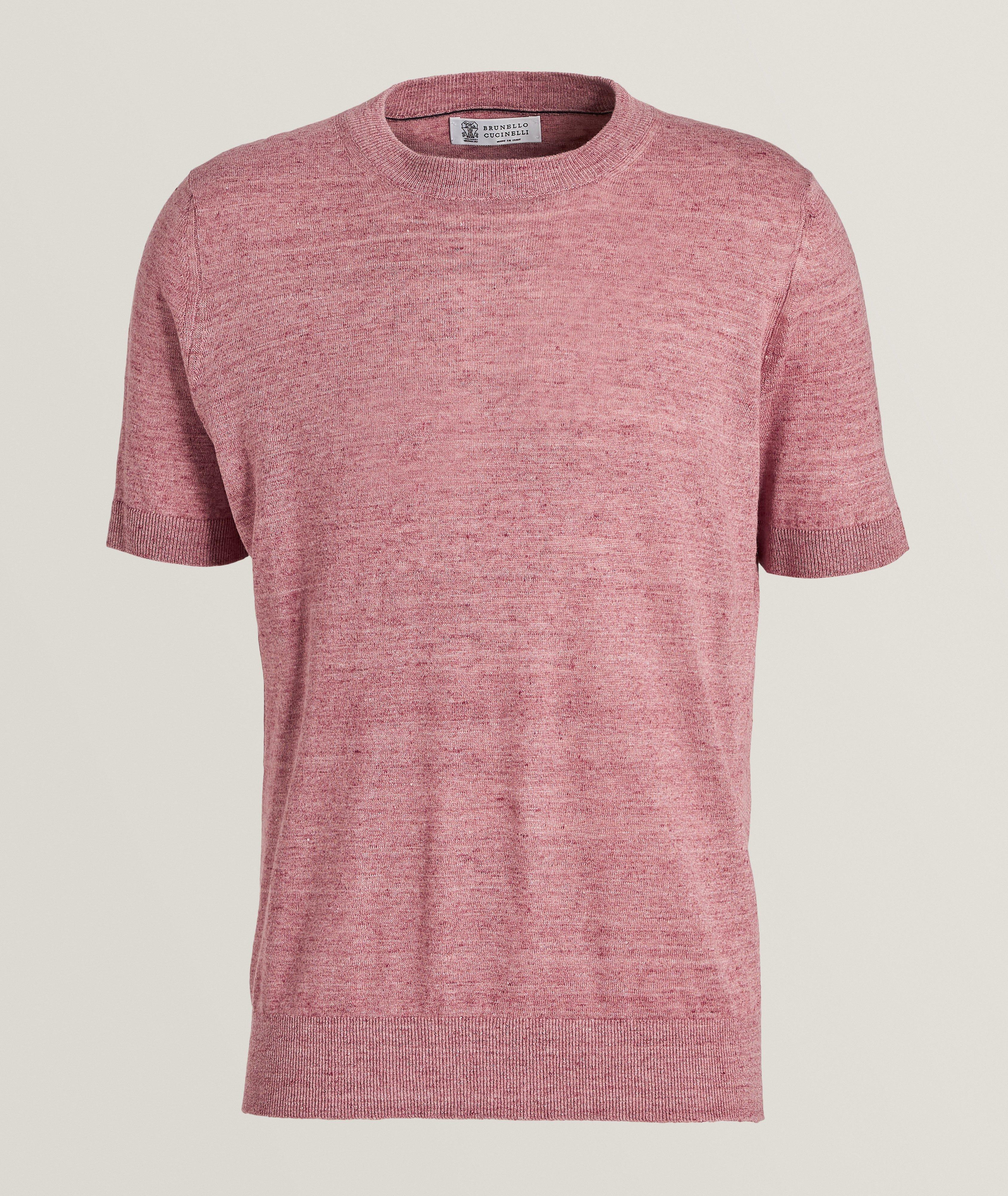 Mélange Linen-Cotton T-Shirt image 0