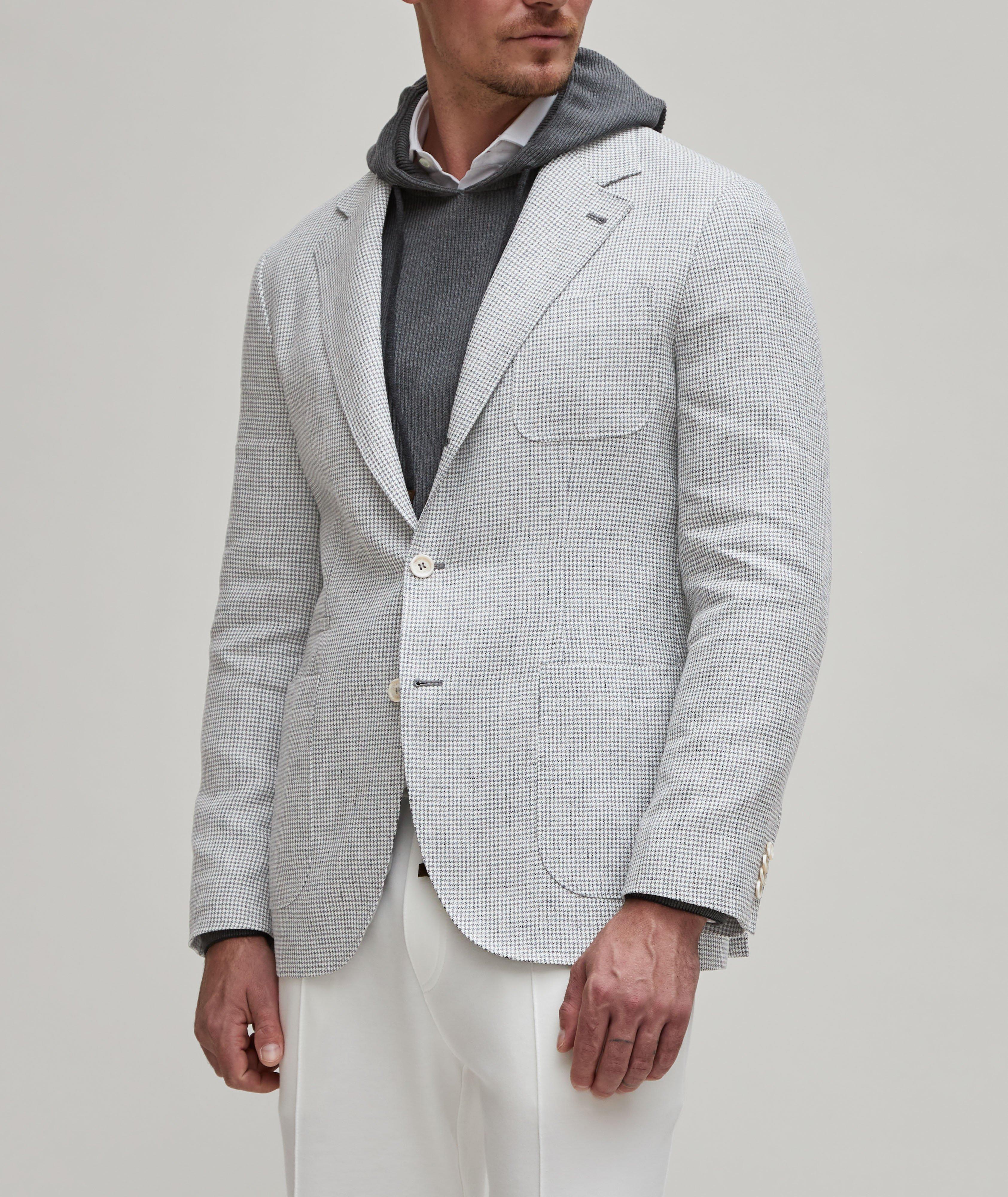 Houndstooth Linen Sport Jacket image 1