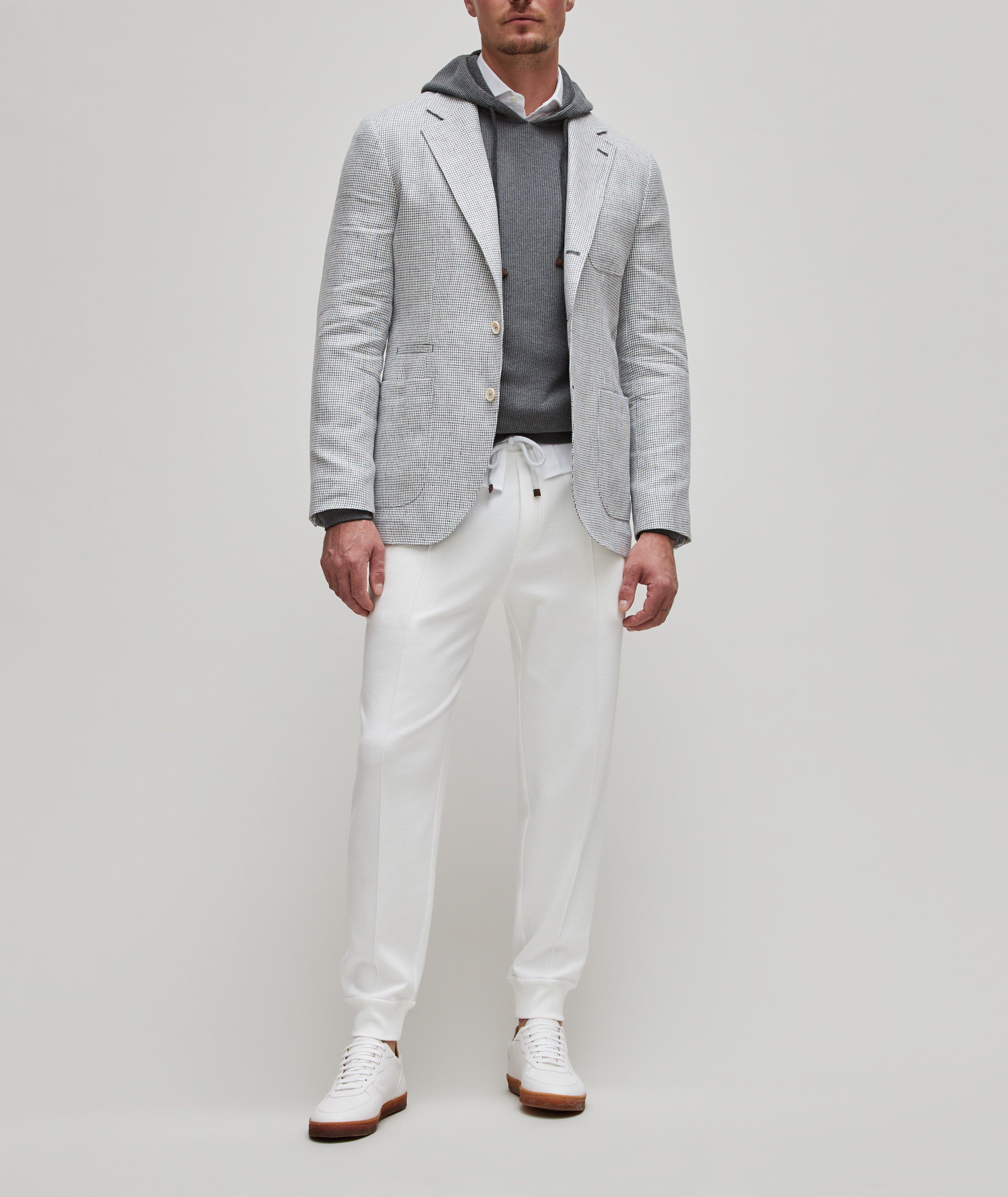 Houndstooth Linen Sport Jacket image 3