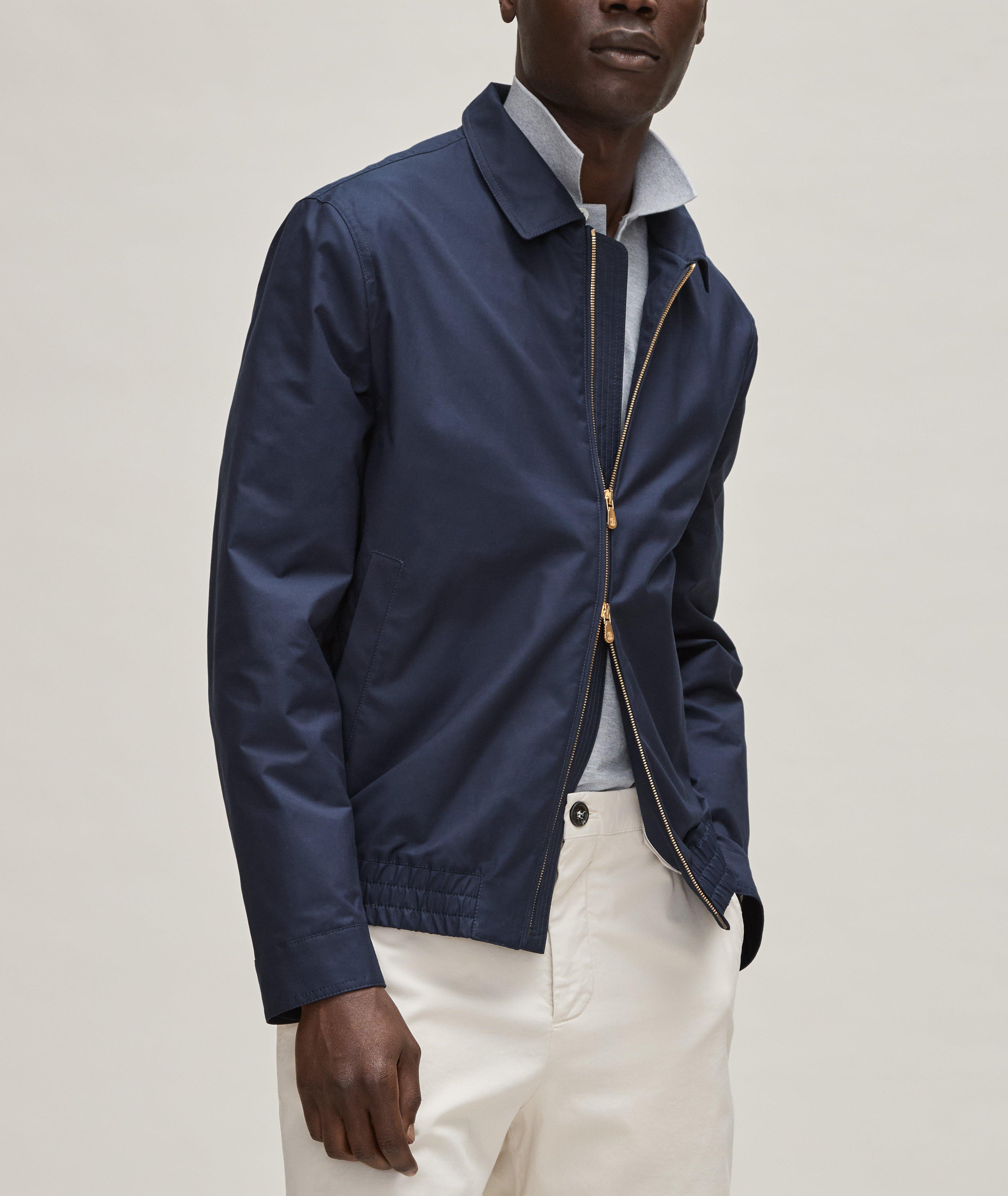 Wool-Linen Denim Effect Water-Resistant Jacket image 1