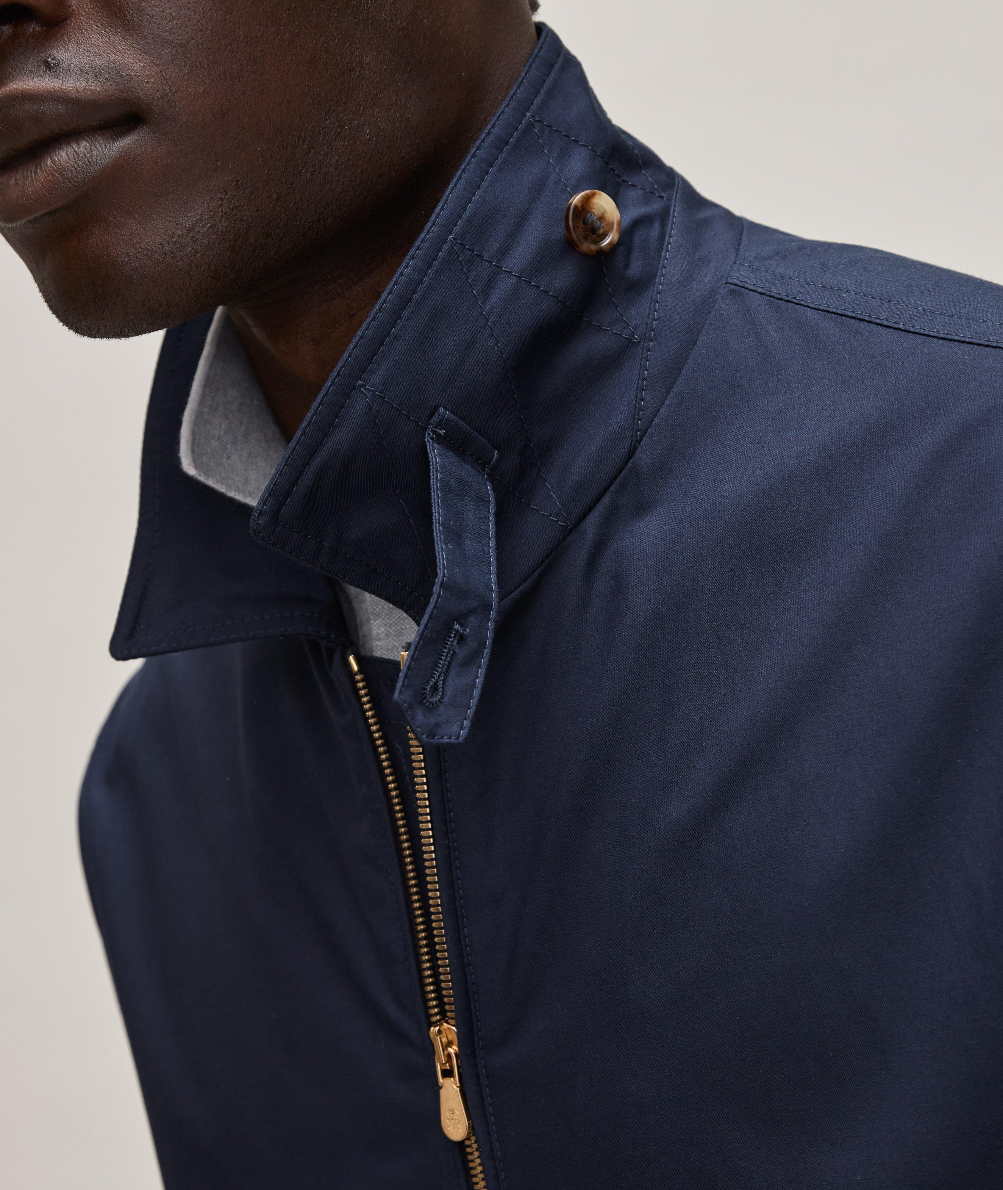 Wool-Linen Denim Effect Water-Resistant Jacket image 3