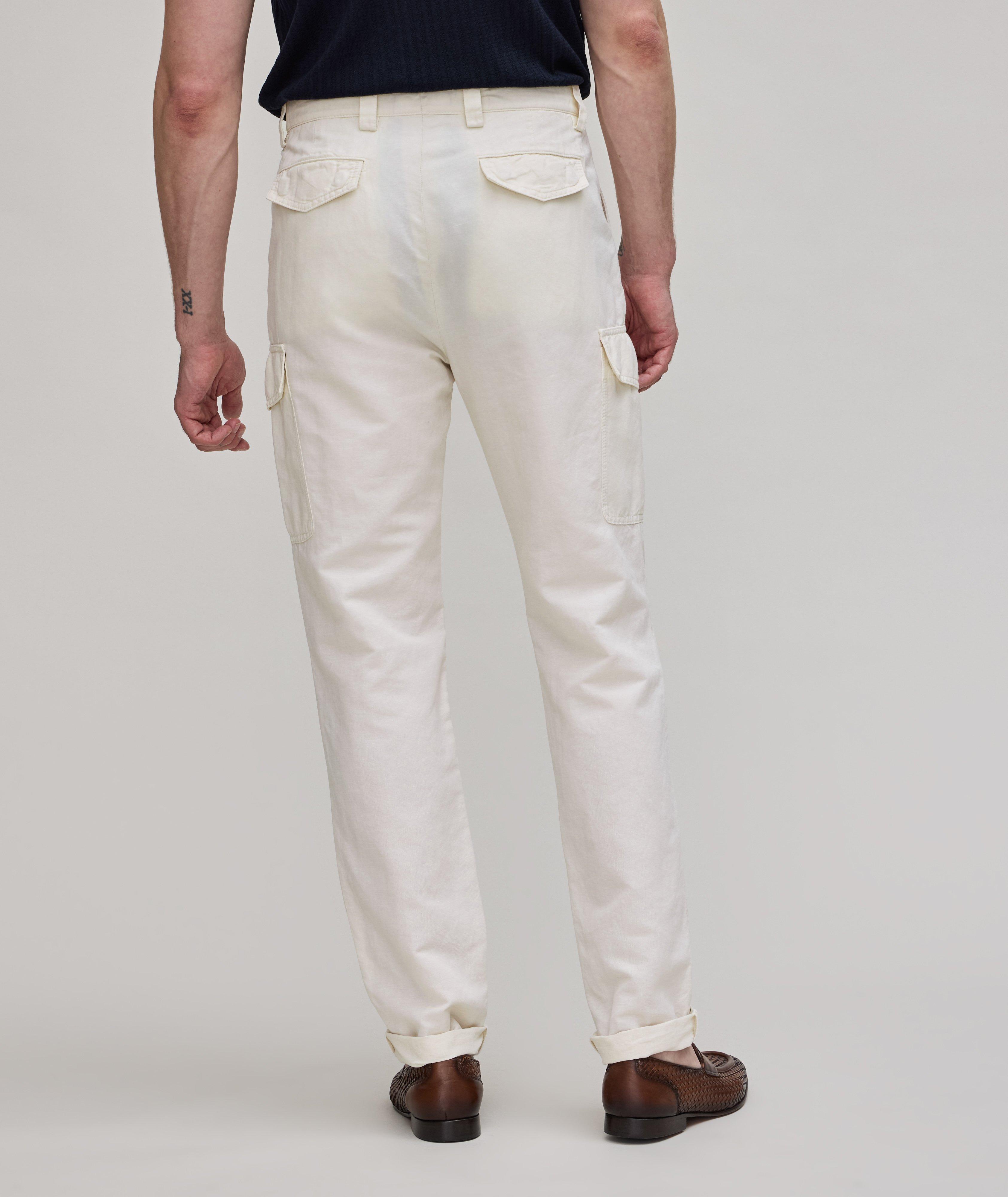 Cotton-Linen Blend Cargo Pants image 2