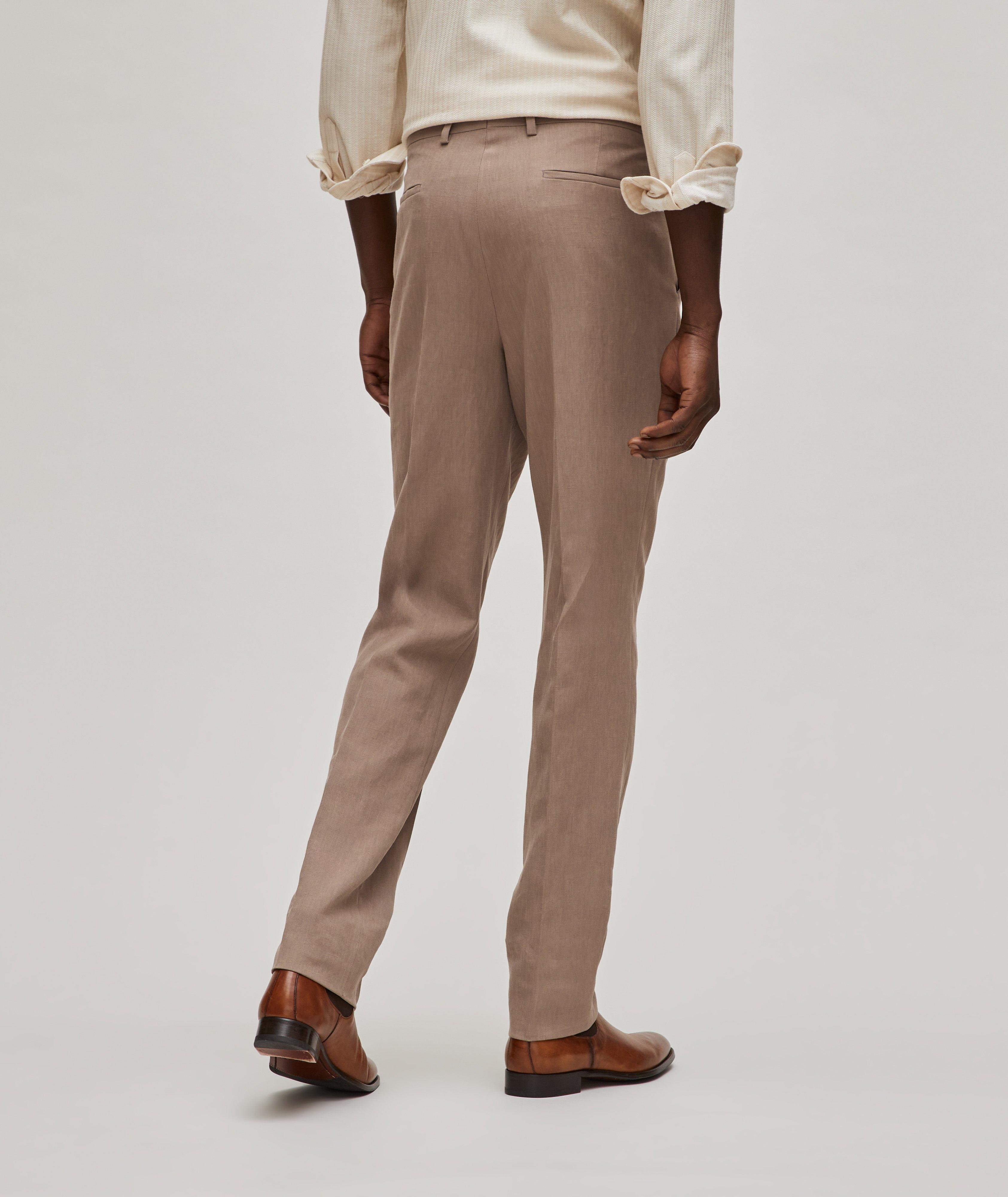 Pleated Linen Cigar Pants image 3