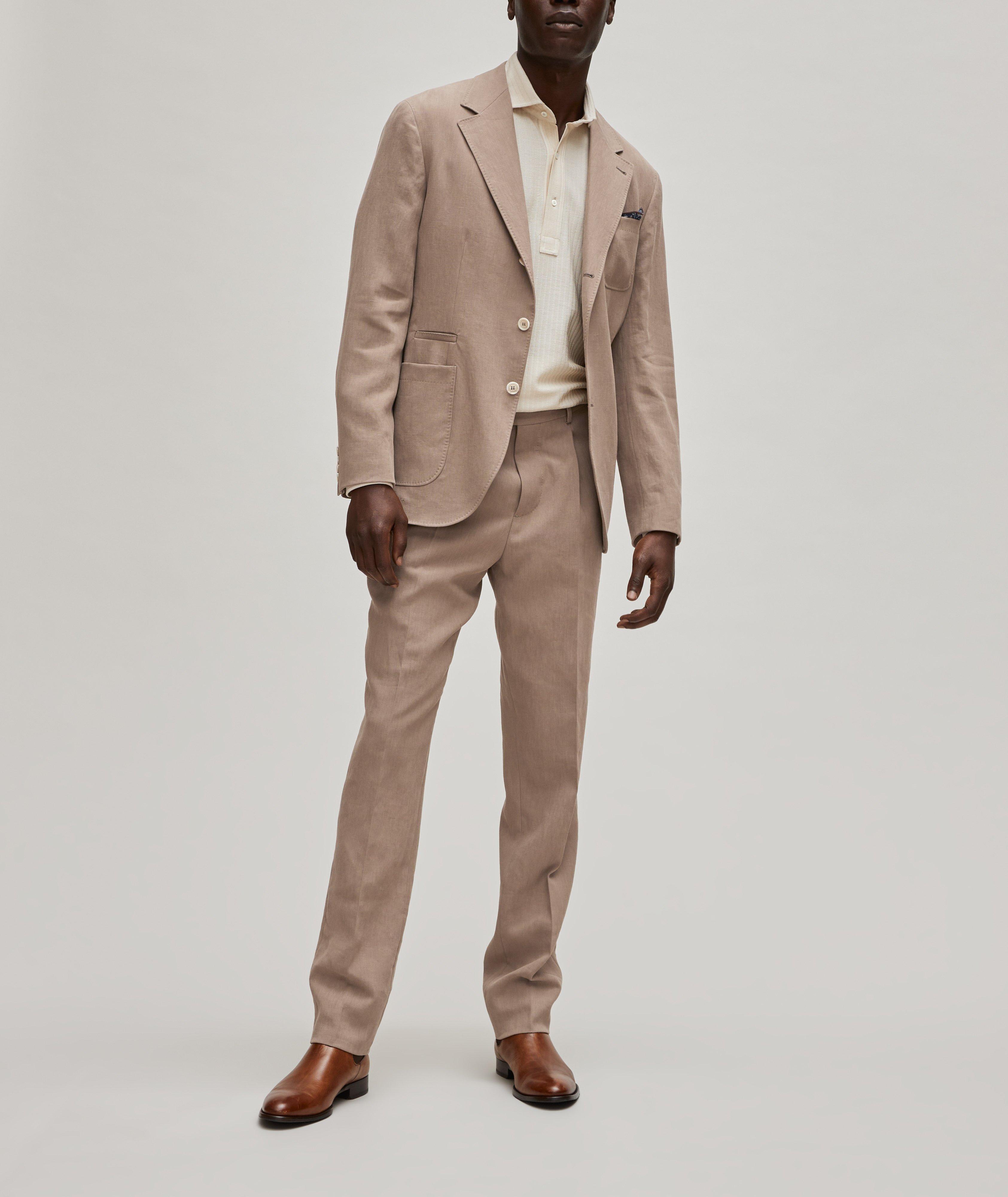 Pleated Linen Cigar Pants image 4