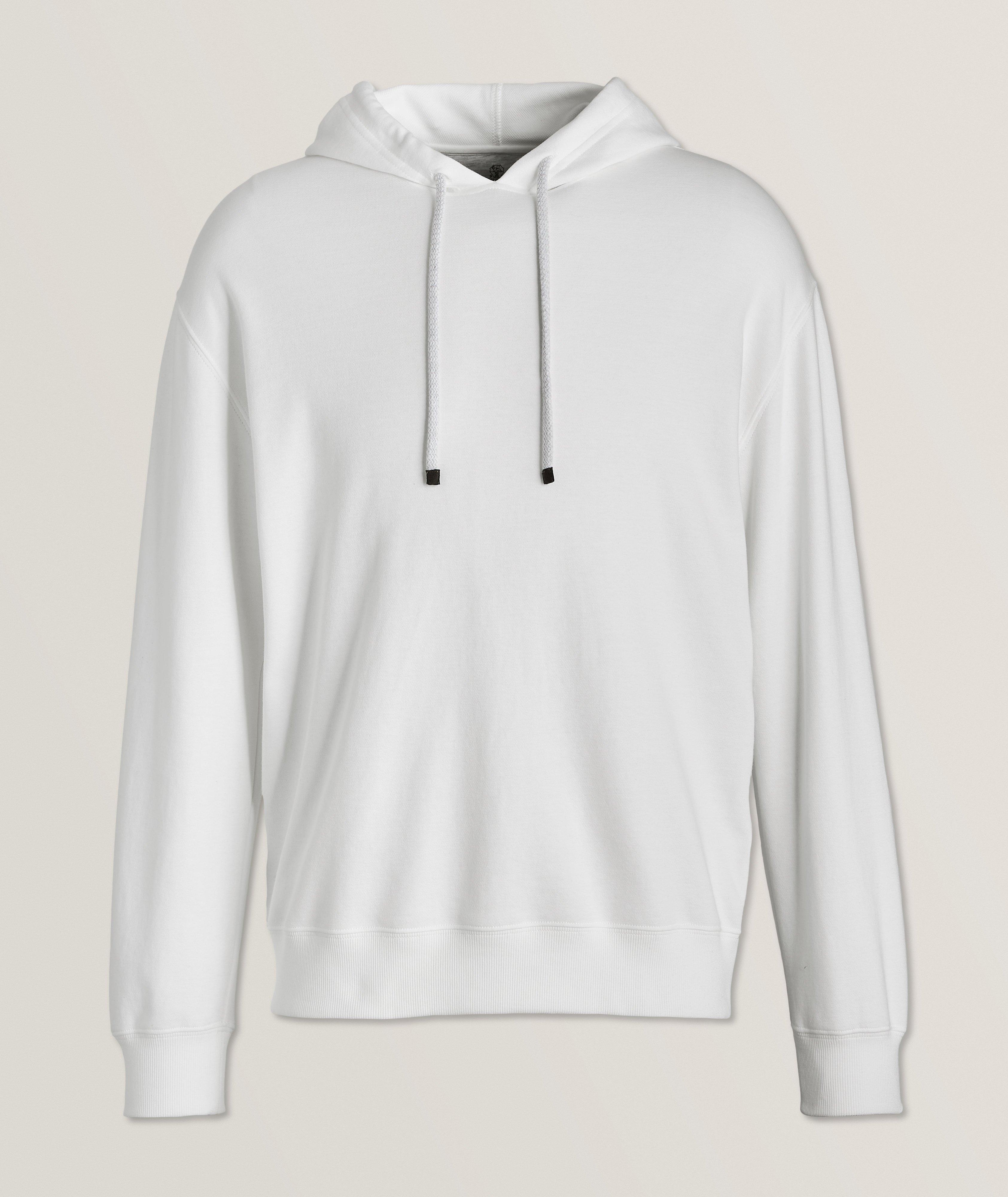 Cotton-Blend Hooded Sweater image 0