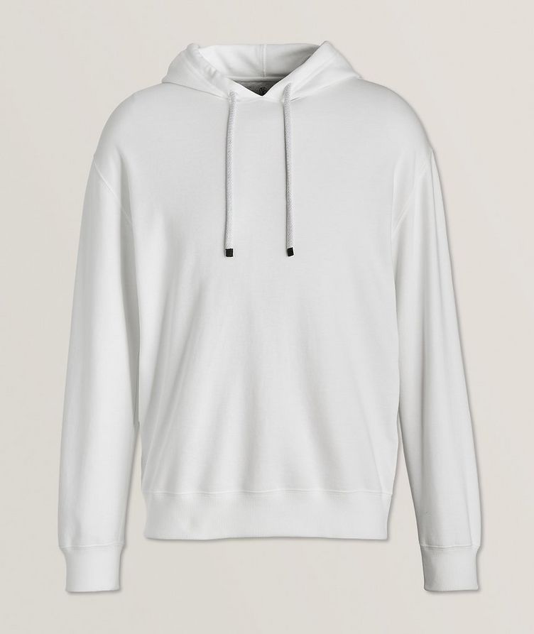 Cotton-Blend Hooded Sweater image 0