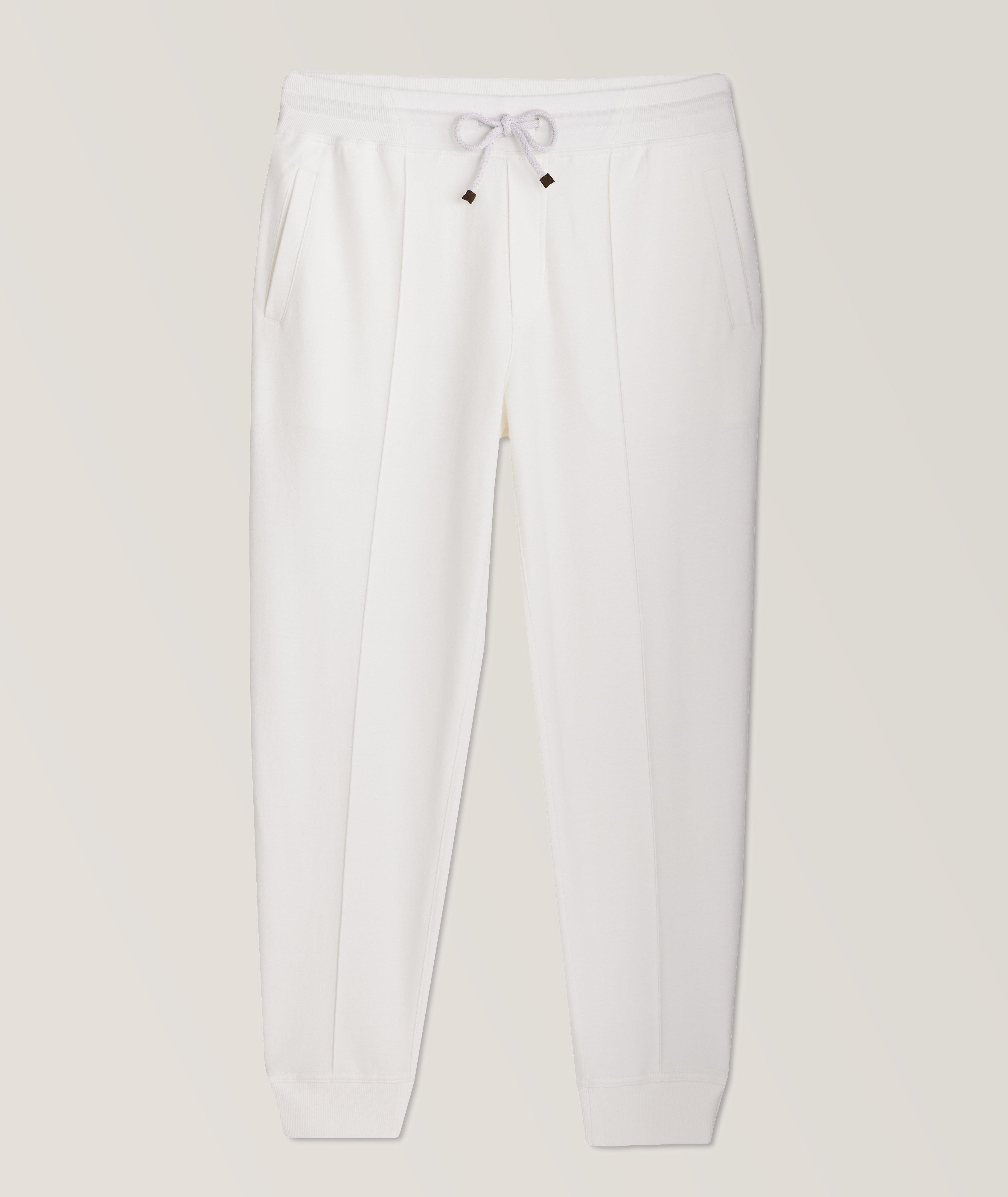 Piping Cotton-Blend Joggers image 0
