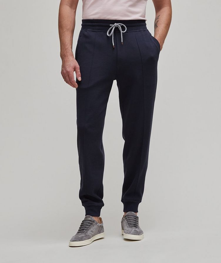 Piping Cotton-Blend Joggers image 1