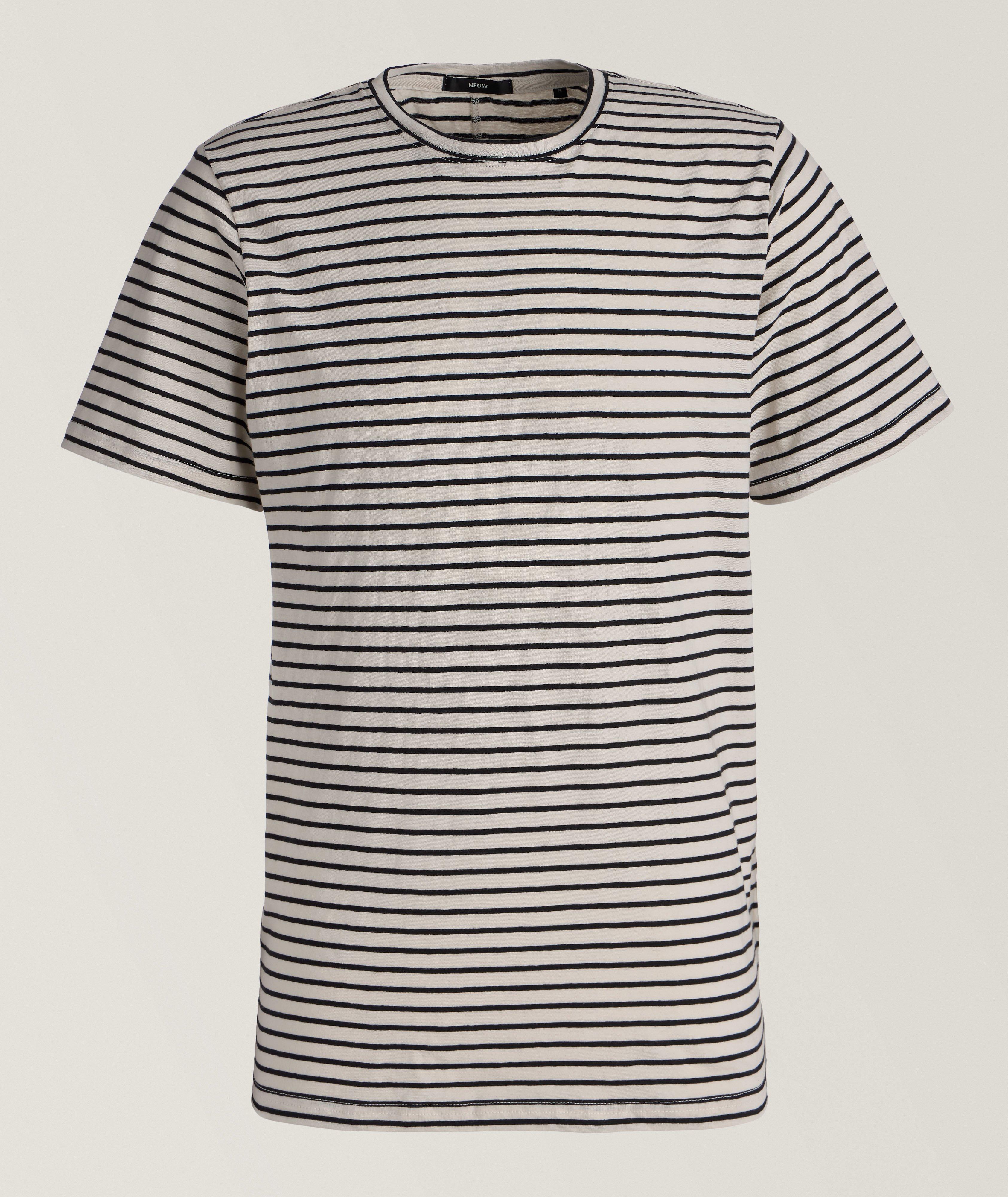 Stripe Cotton-Linen T-Shirt  image 0