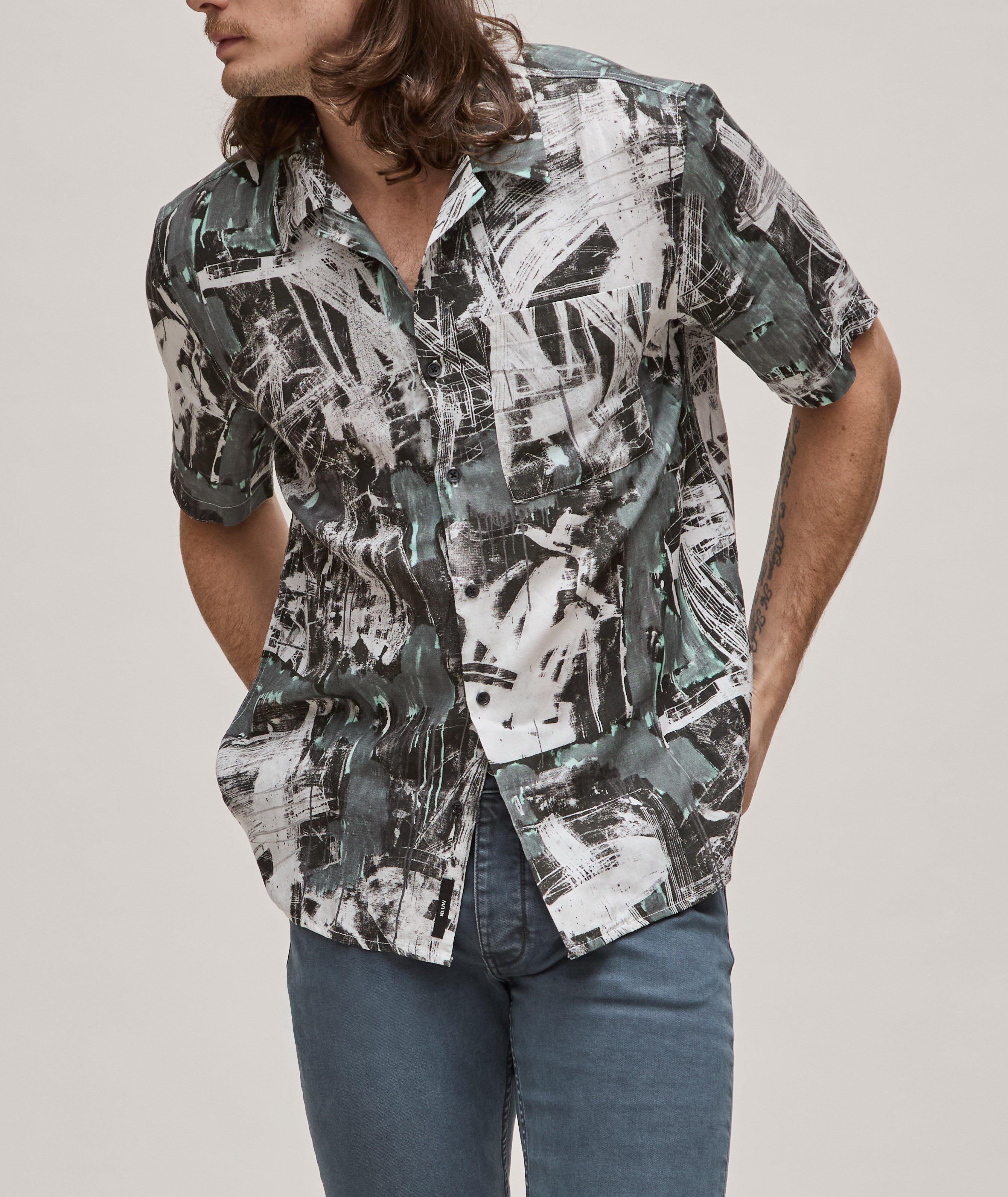 Abstract Cotton Sport Shirt image 4