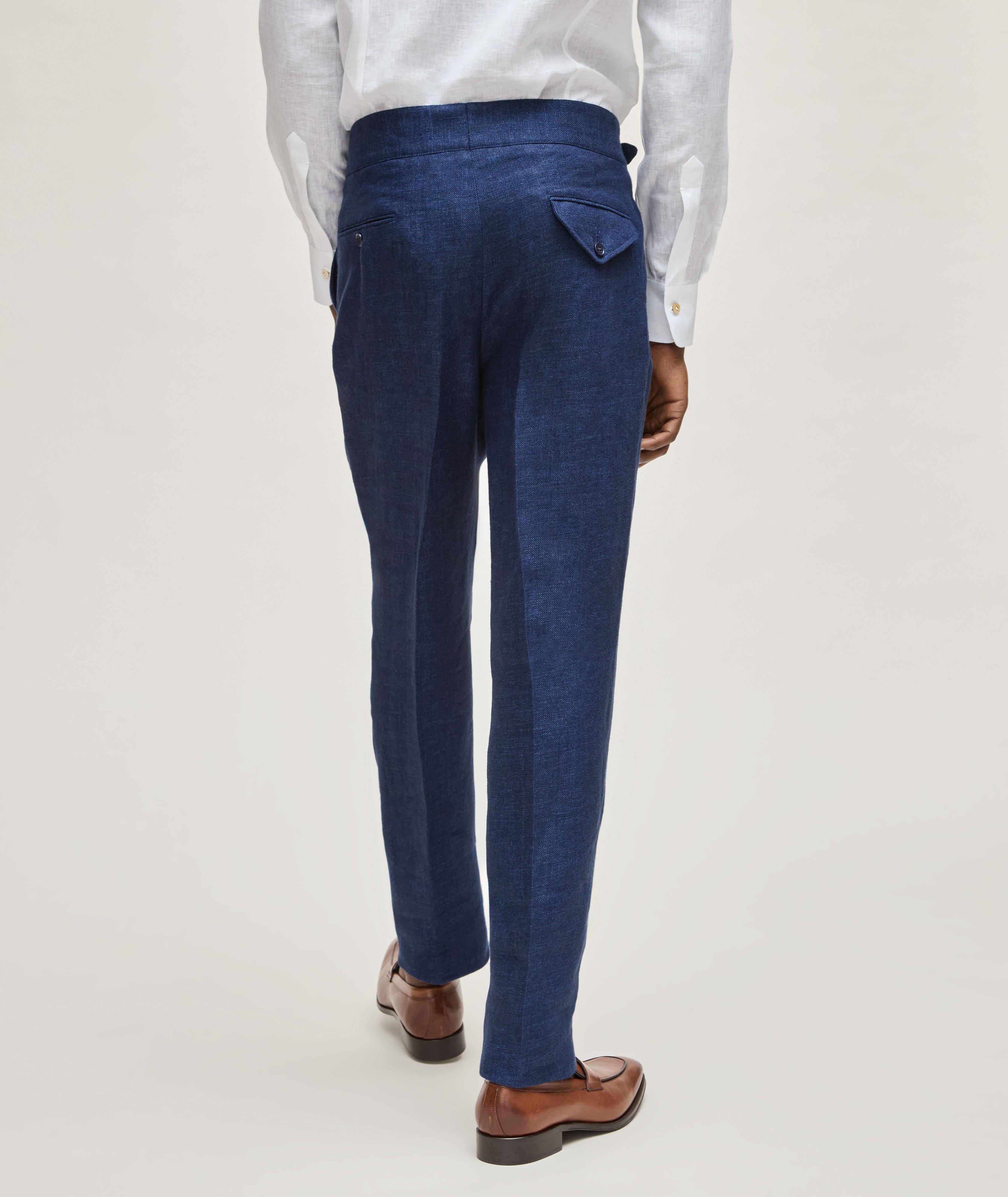 Byron Dobby Linen Dress Pants image 7