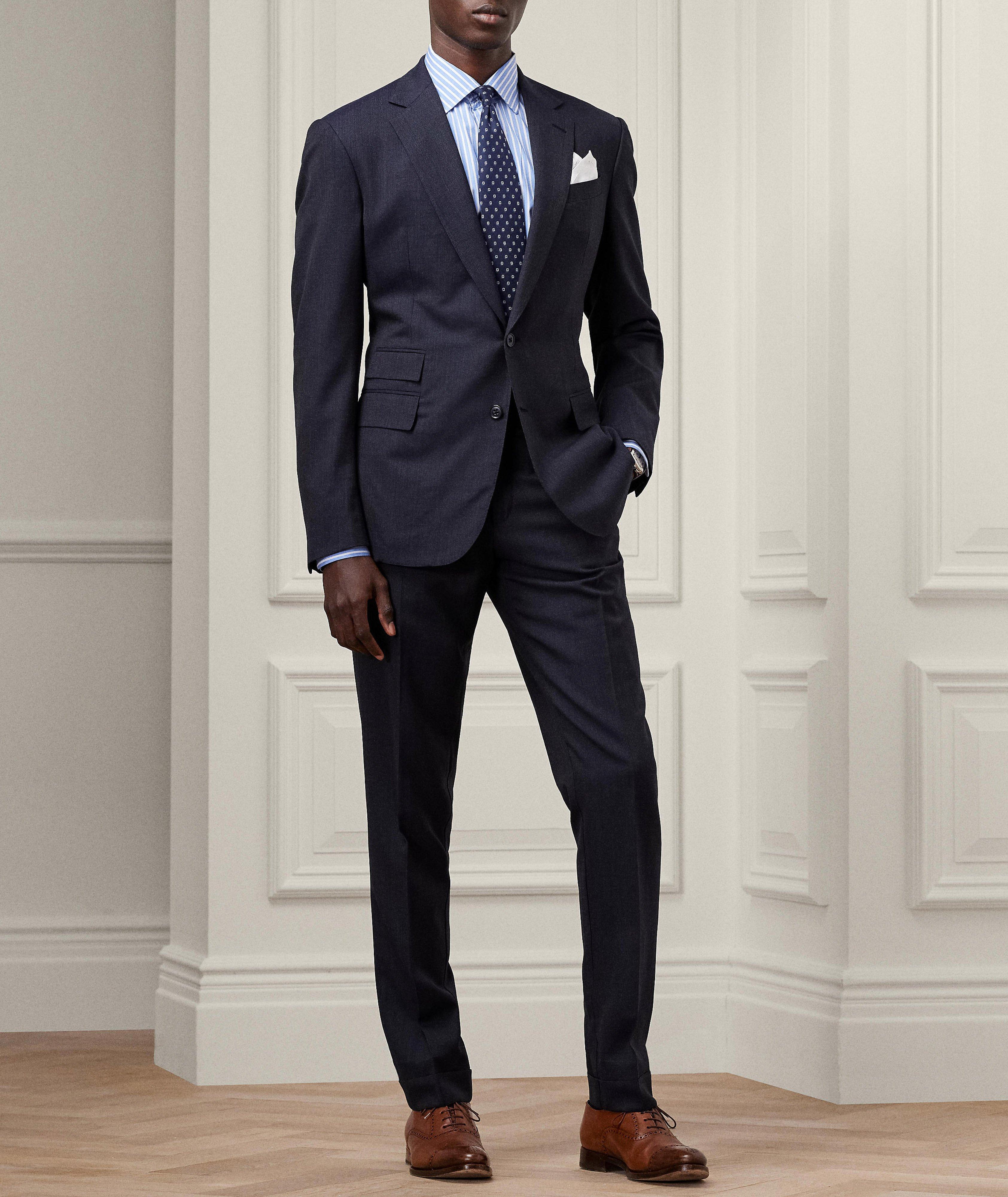 Kent Nailhead Wool-Cashmere Suit  image 4