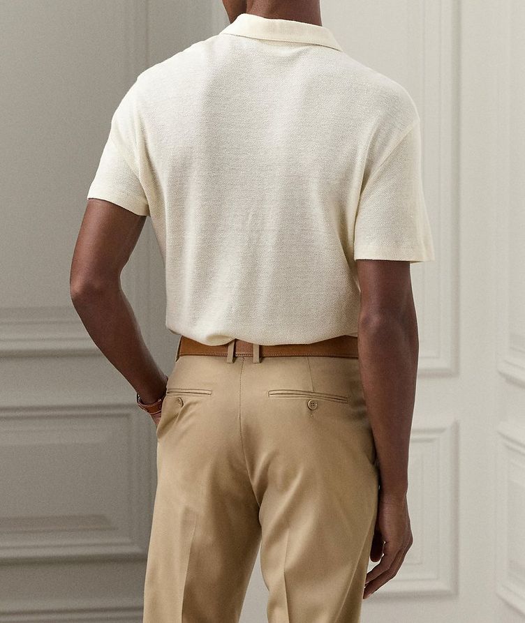 Textured Linen-Cotton Polo image 2